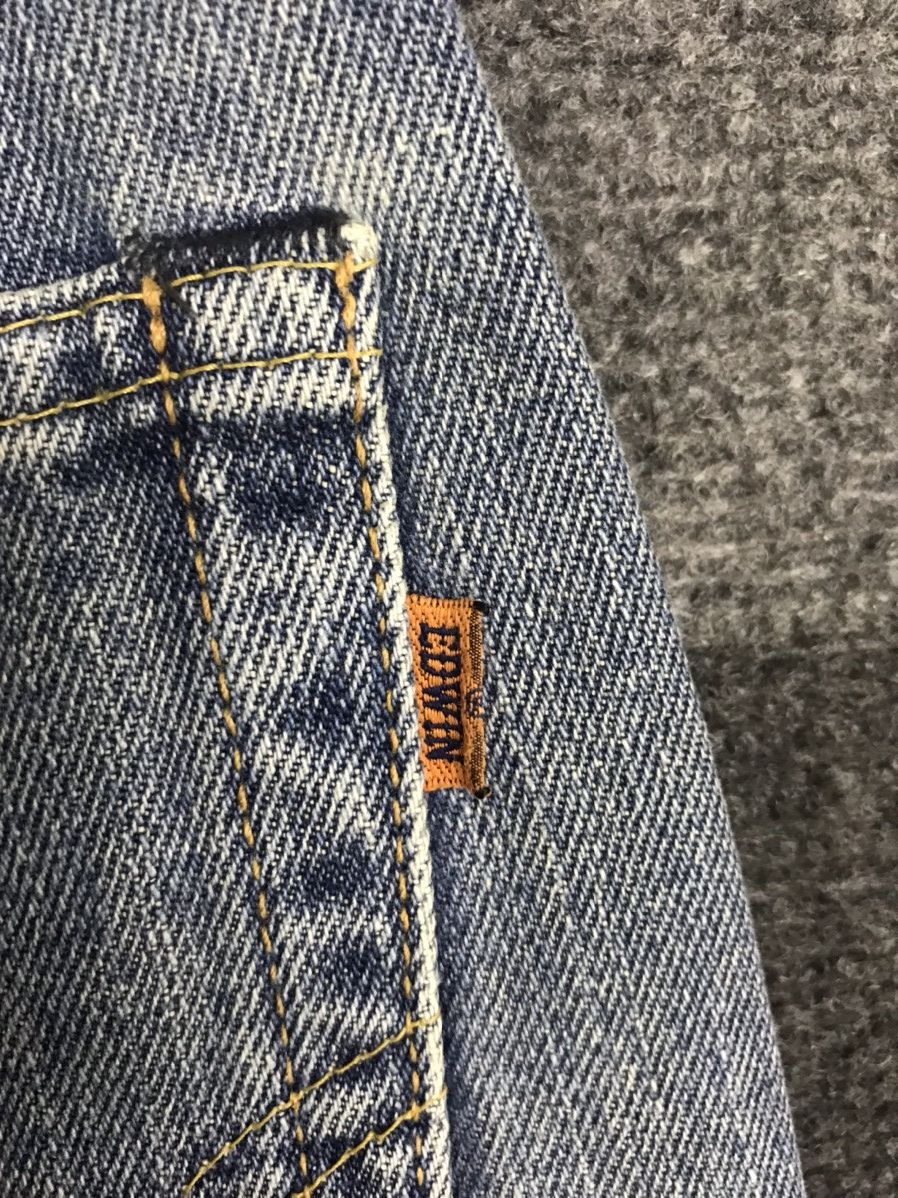 Edwin 💥90 Style💥EDWIN 505X Stone Wash Selvedge Jeans Size US 31 - 17 Thumbnail