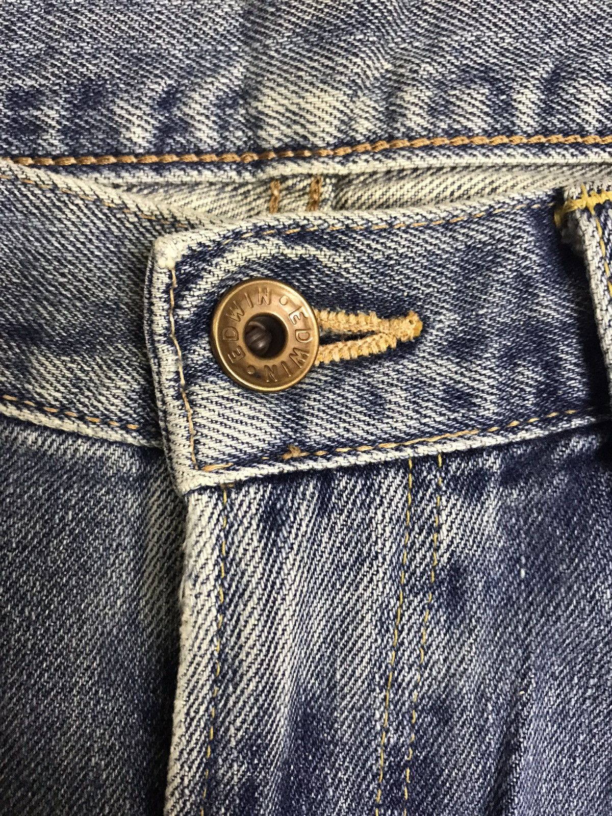 Edwin 💥90 Style💥EDWIN 505X Stone Wash Selvedge Jeans Size US 31 - 8 Thumbnail
