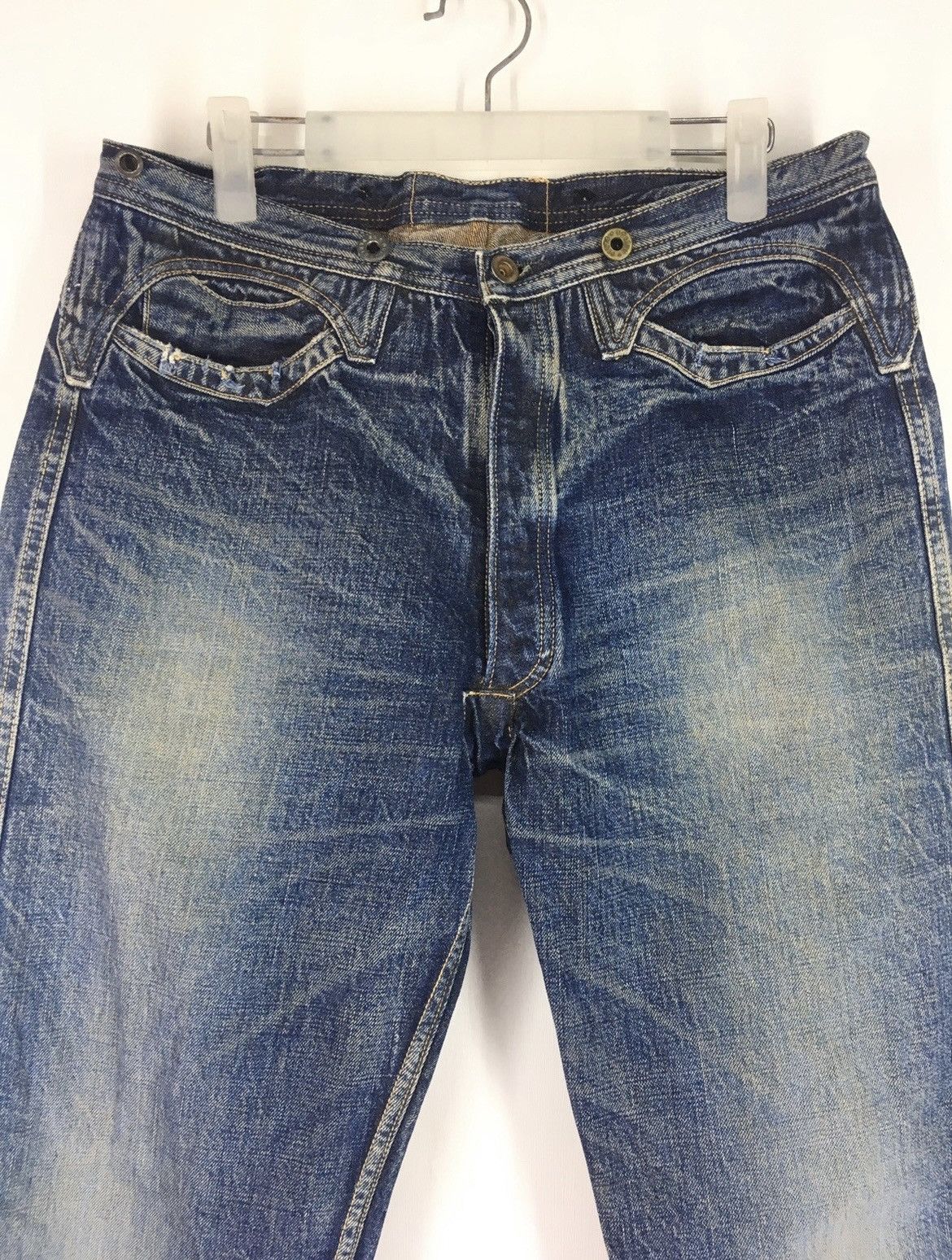 Japanese Brand Duck Digger Warehouse & co buckle back jeans Size US 32 / EU 48 - 3 Thumbnail