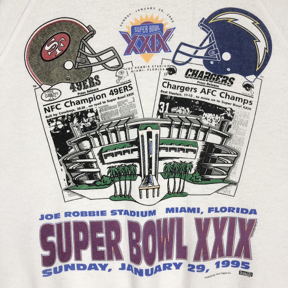 NFL 🔥OFFER🔥 1994 NFL Super Bowl Stadium Sweatshirt Big Logo Size US L / EU 52-54 / 3 - 2 Thumbnail