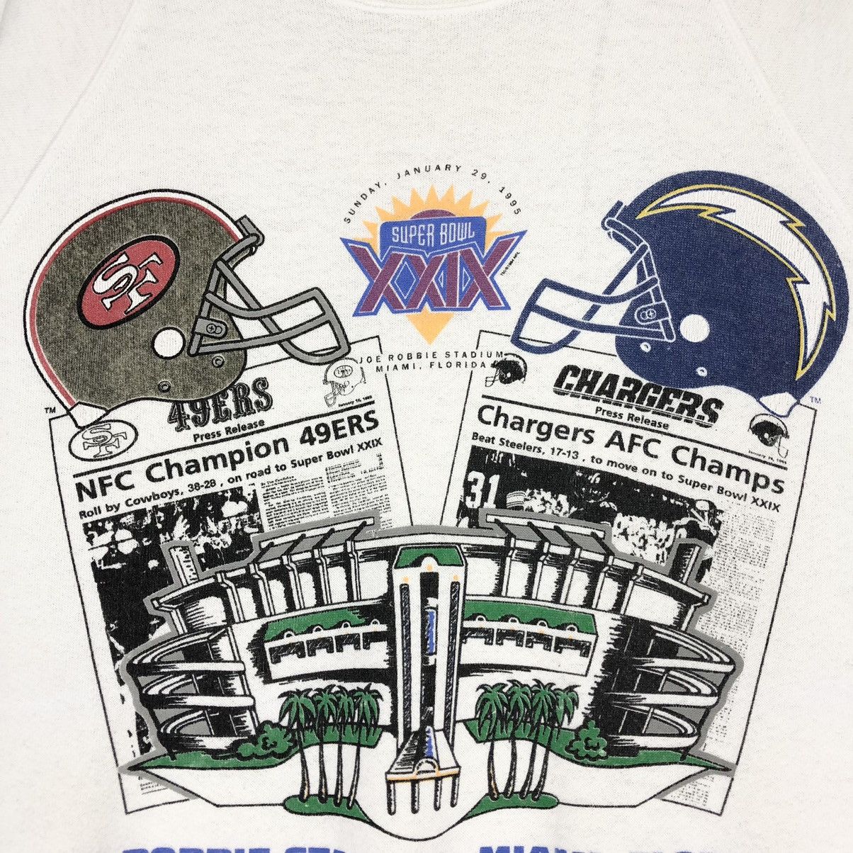 NFL 🔥OFFER🔥 1994 NFL Super Bowl Stadium Sweatshirt Big Logo Size US L / EU 52-54 / 3 - 5 Thumbnail