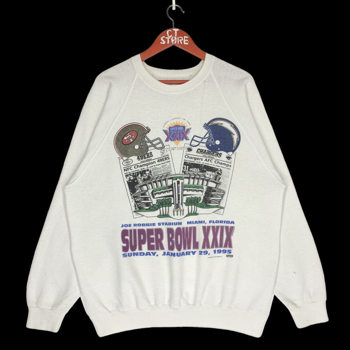 NFL 🔥OFFER🔥 1994 NFL Super Bowl Stadium Sweatshirt Big Logo Size US L / EU 52-54 / 3 - 1 Thumbnail