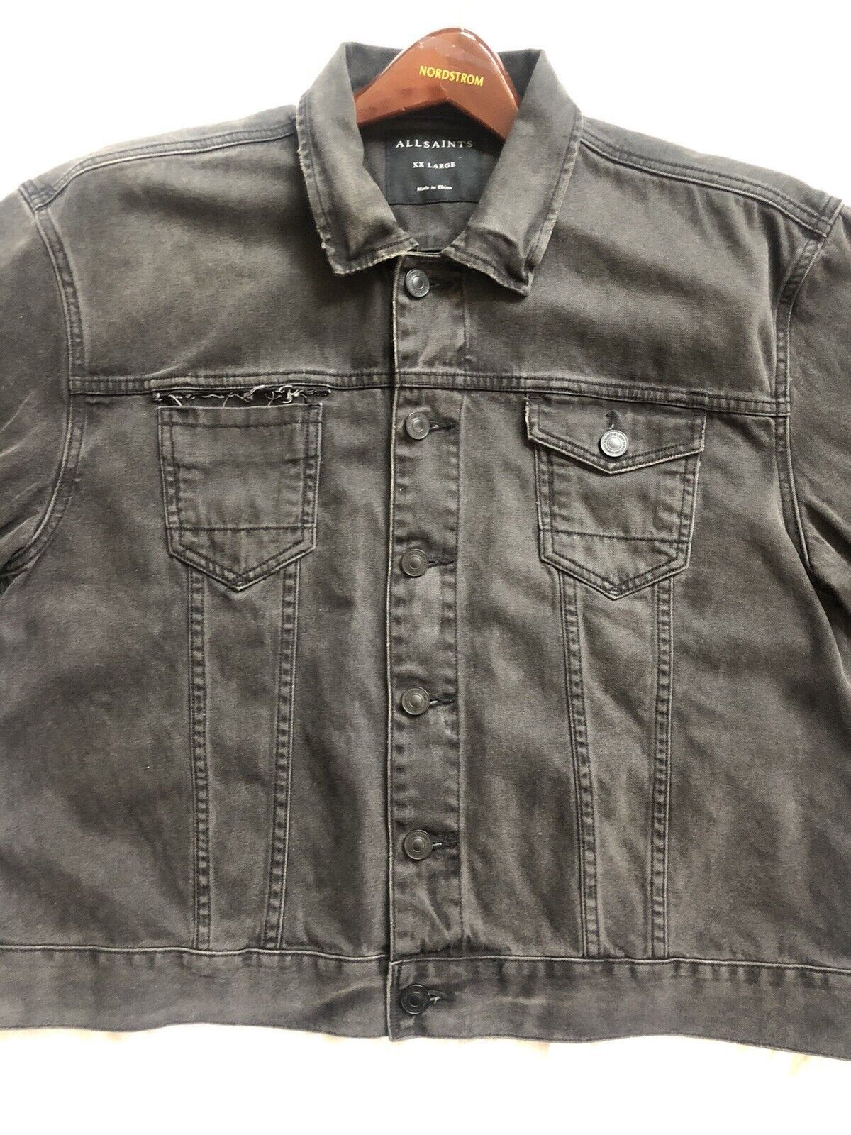 Allsaints AllSaints Okiku Boxy Denim Jacket XXL Size US XXL / EU 58 / 5 - 2 Thumbnail