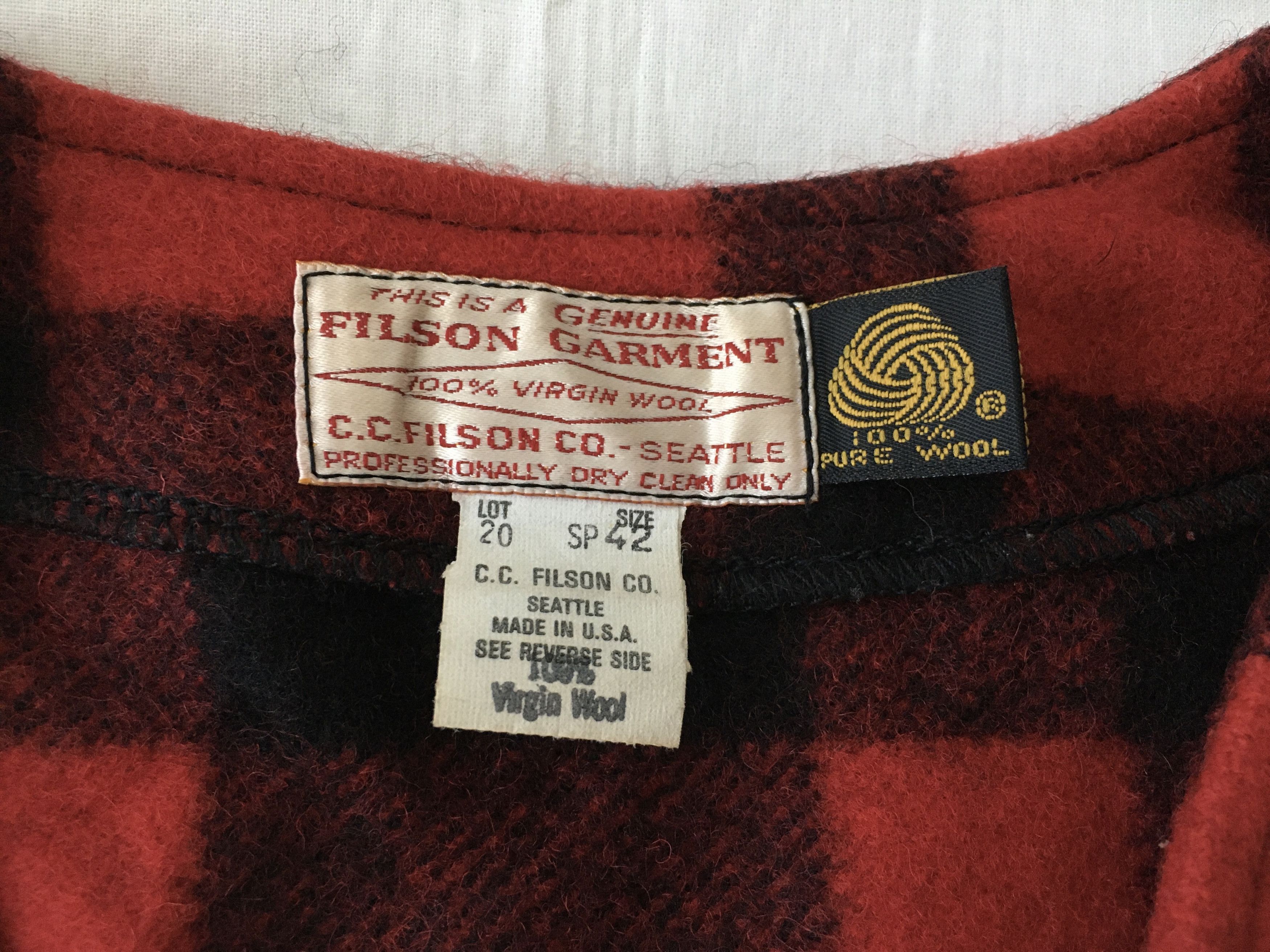 Filson Vintage CC Filson Buffalo Plaid Wool Vest NOS Size US M / EU 48-50 / 2 - 3 Thumbnail