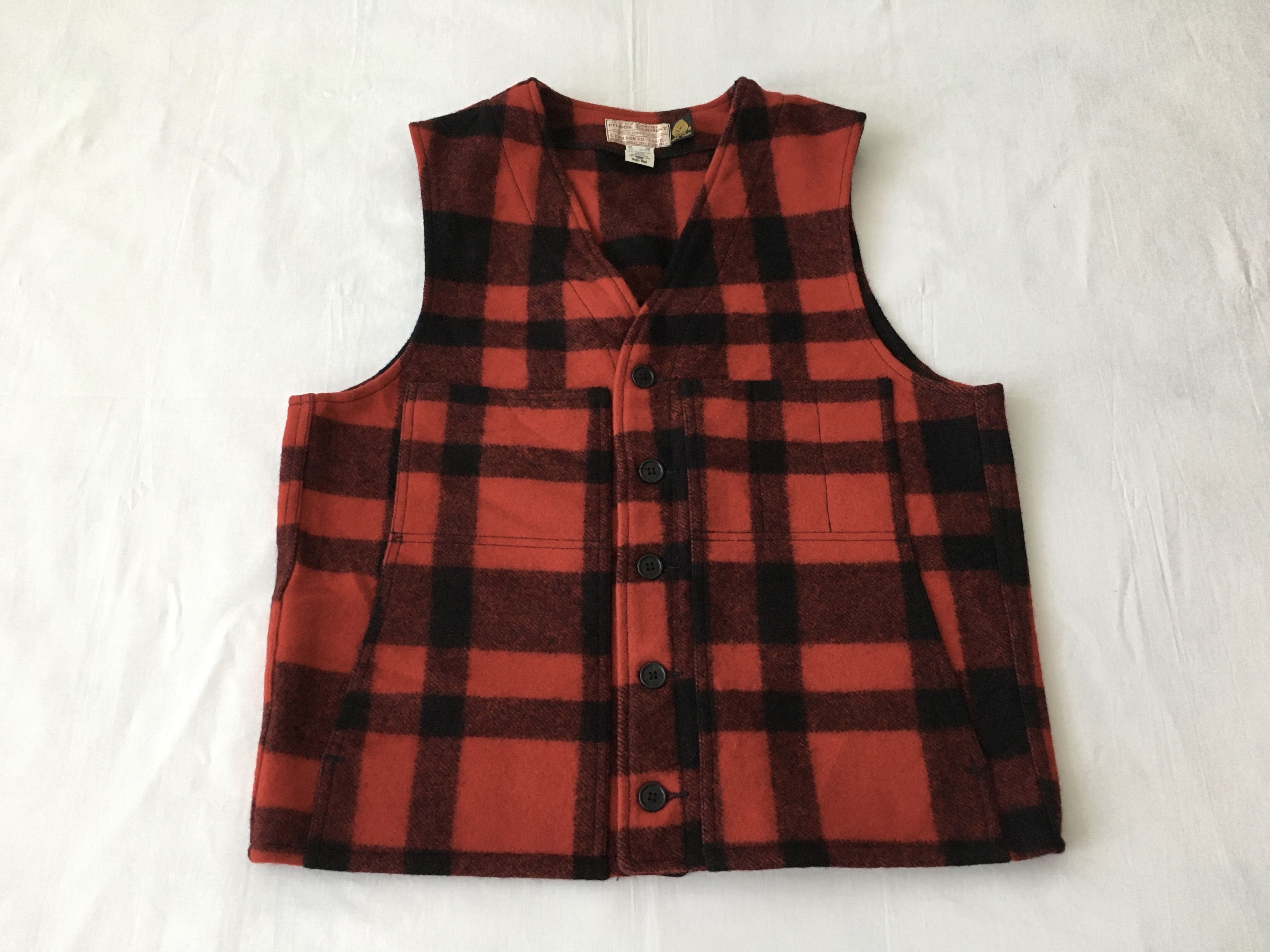 Filson Vintage CC Filson Buffalo Plaid Wool Vest NOS Size US M / EU 48-50 / 2 - 2 Thumbnail