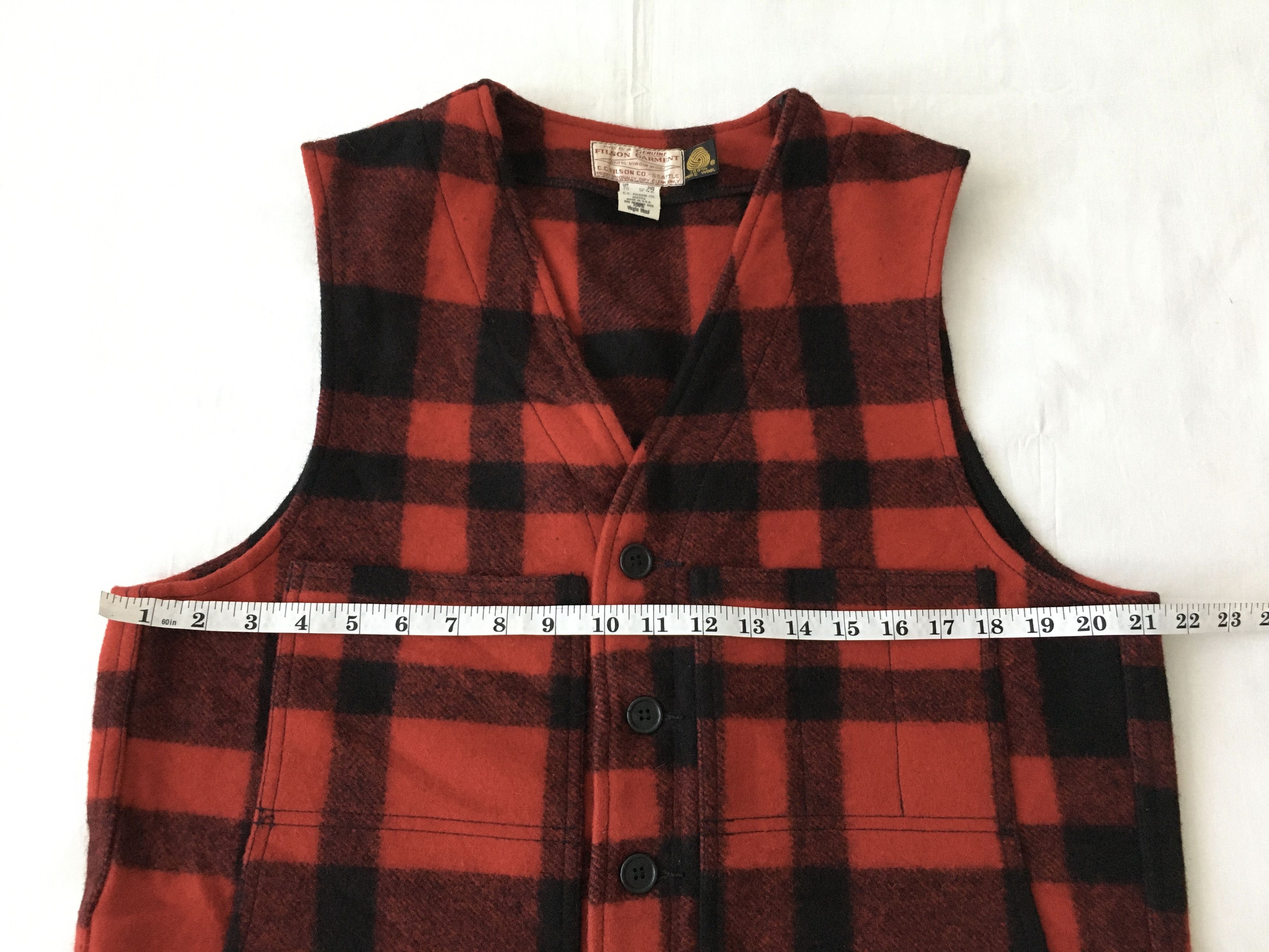 Filson Vintage CC Filson Buffalo Plaid Wool Vest NOS Size US M / EU 48-50 / 2 - 5 Thumbnail