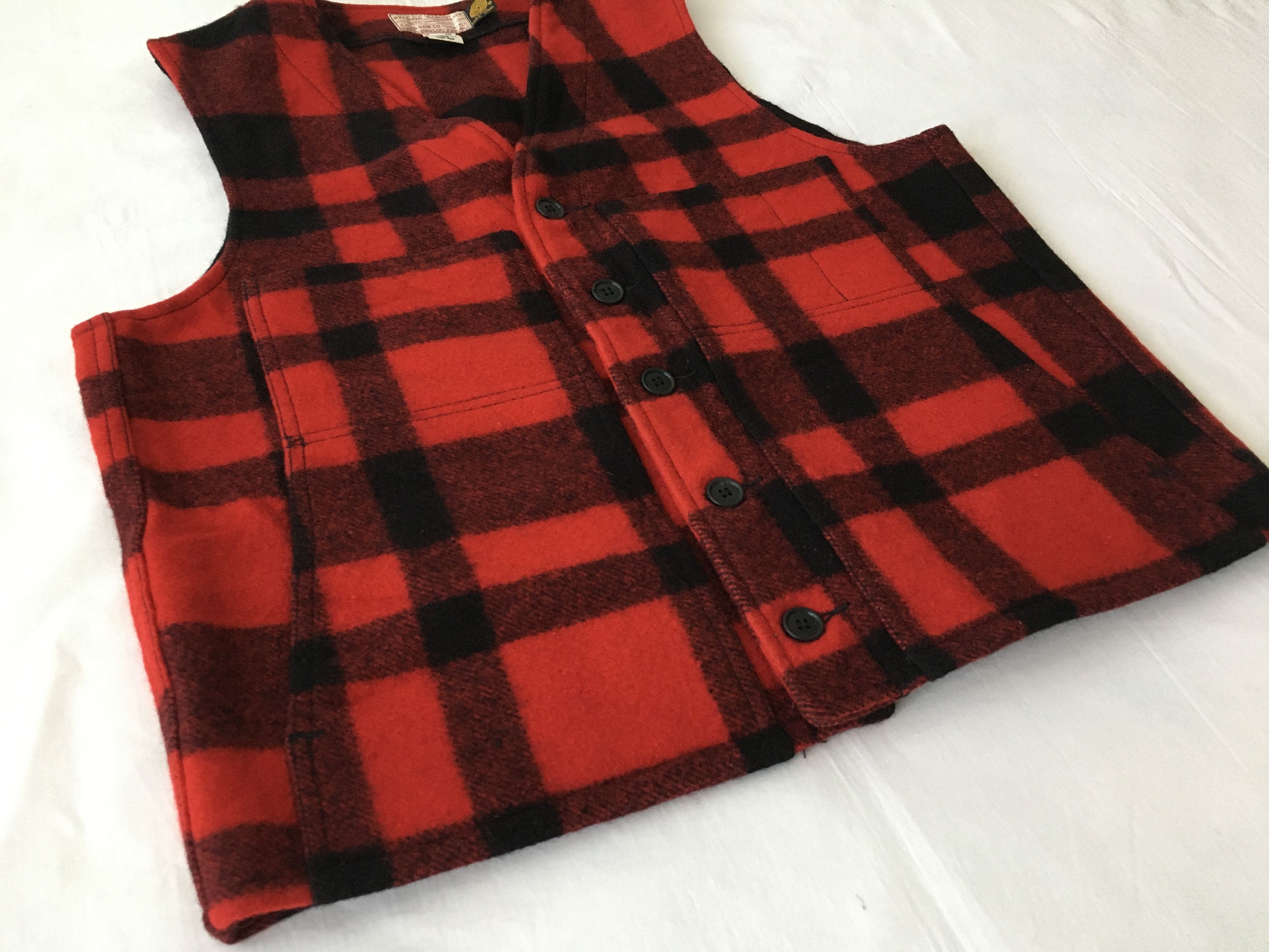 Filson Vintage CC Filson Buffalo Plaid Wool Vest NOS Size US M / EU 48-50 / 2 - 6 Thumbnail