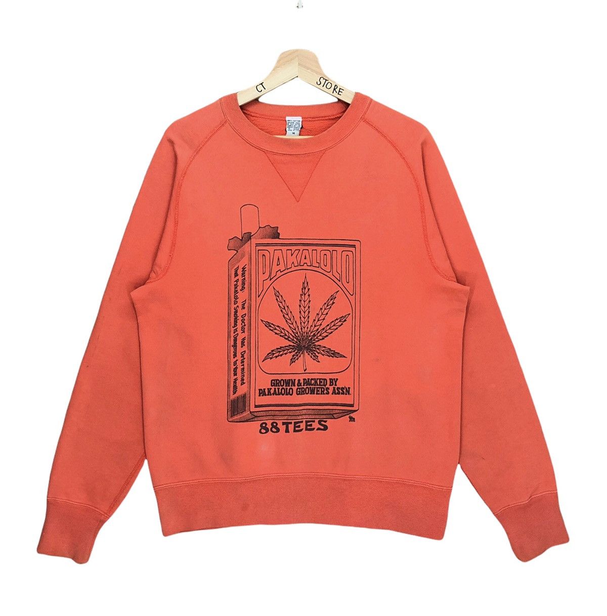 Vintage 80s Pakalolo Cannabis Weed Crewneck Sweatshirt Size M Size US M / EU 48-50 / 2 - 1 Thumbnail