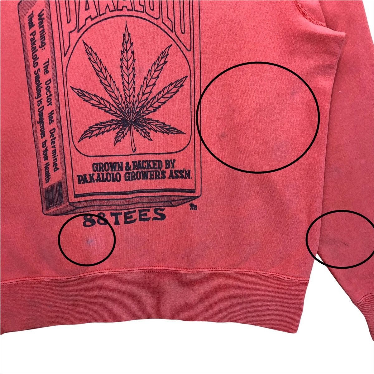 Vintage 80s Pakalolo Cannabis Weed Crewneck Sweatshirt Size M Size US M / EU 48-50 / 2 - 6 Thumbnail