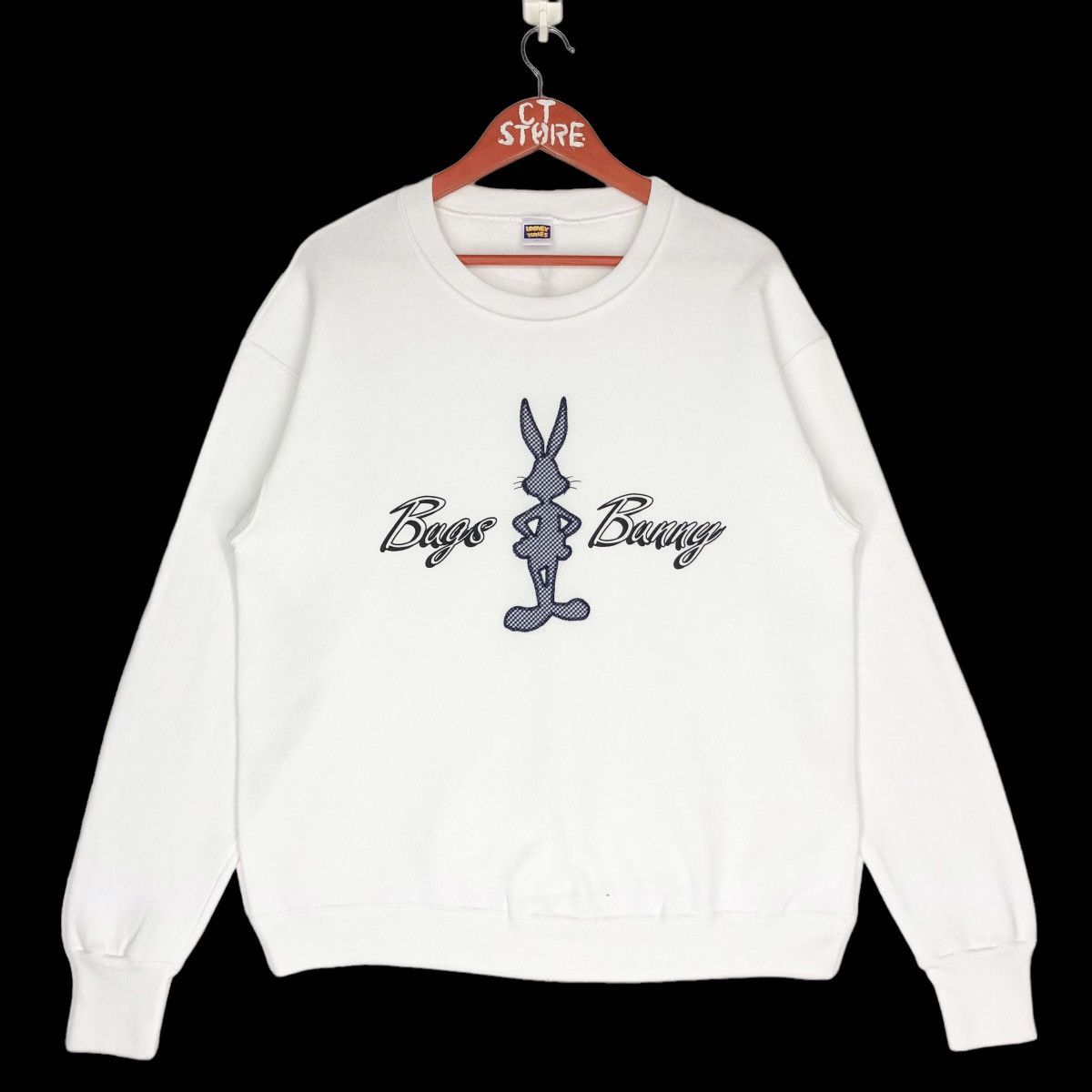 Cartoon Network × Vintage 90s Bugs Bunny Sweatshirt Embroidery Logo Size US M / EU 48-50 / 2 - 1 Thumbnail