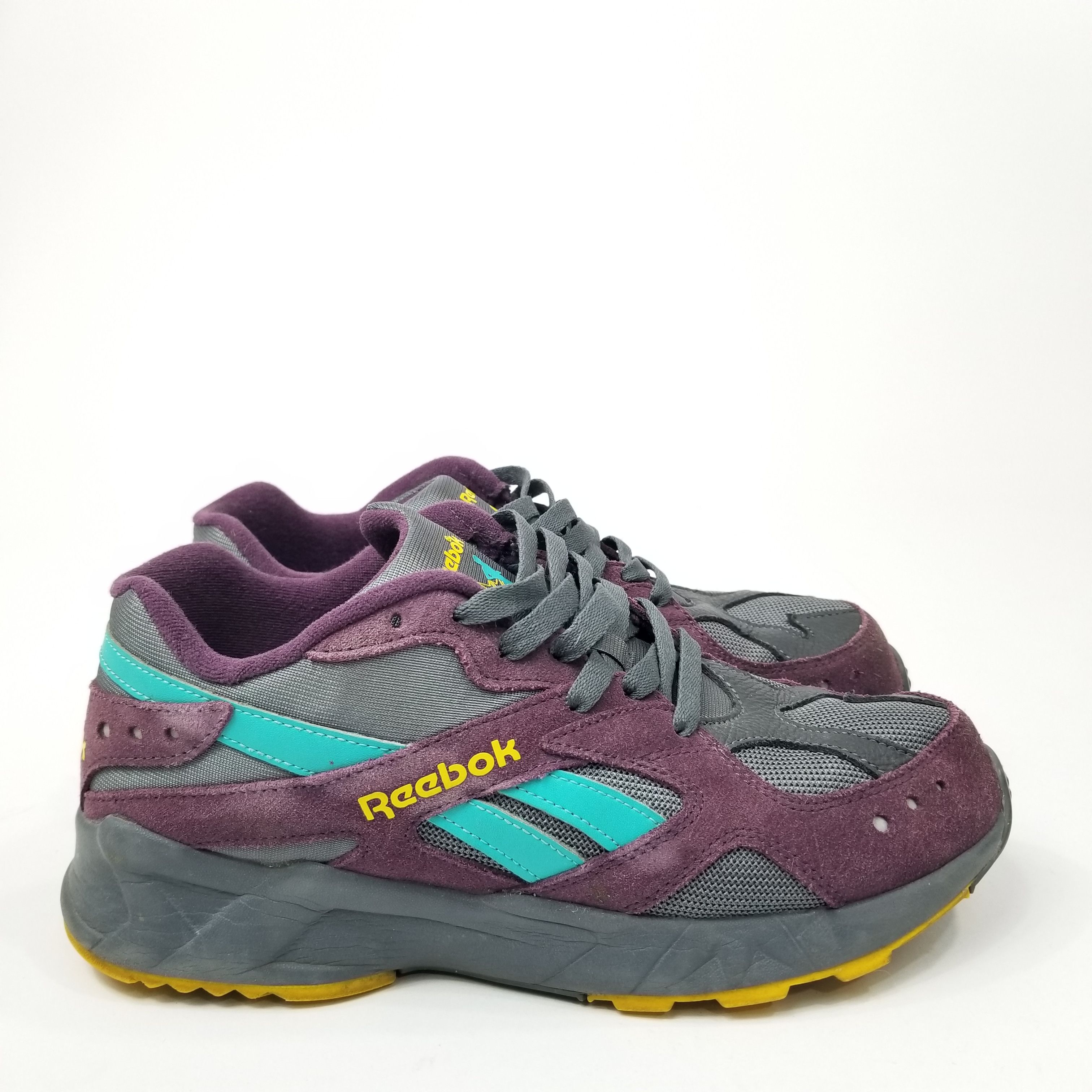 Reebok × Vintage Reebok Aztrek Low Textile Trainer Purple Sneakers Size 8.5 Size US 8.5 / EU 41-42 - 3 Thumbnail