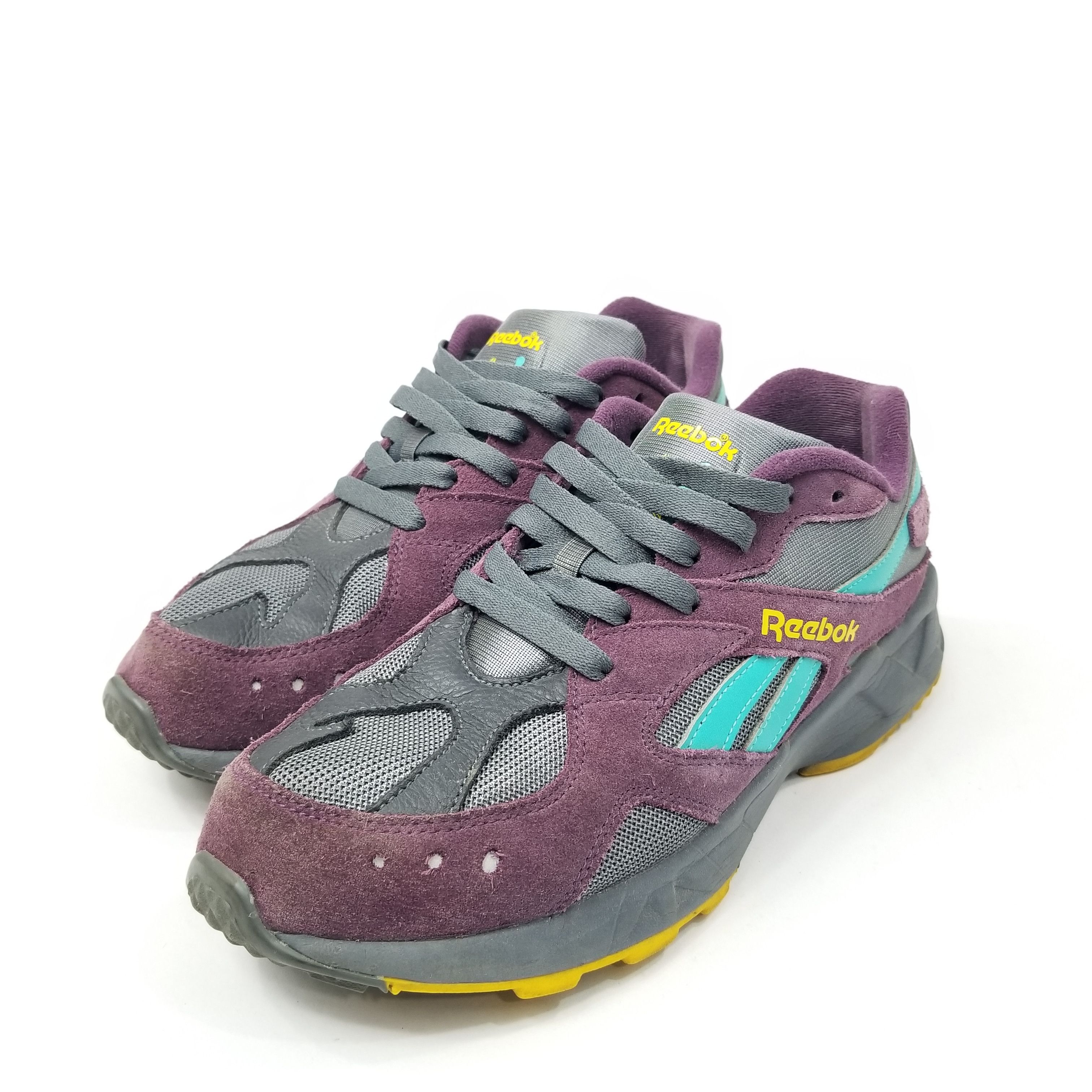 Reebok × Vintage Reebok Aztrek Low Textile Trainer Purple Sneakers Size 8.5 Size US 8.5 / EU 41-42 - 1 Thumbnail