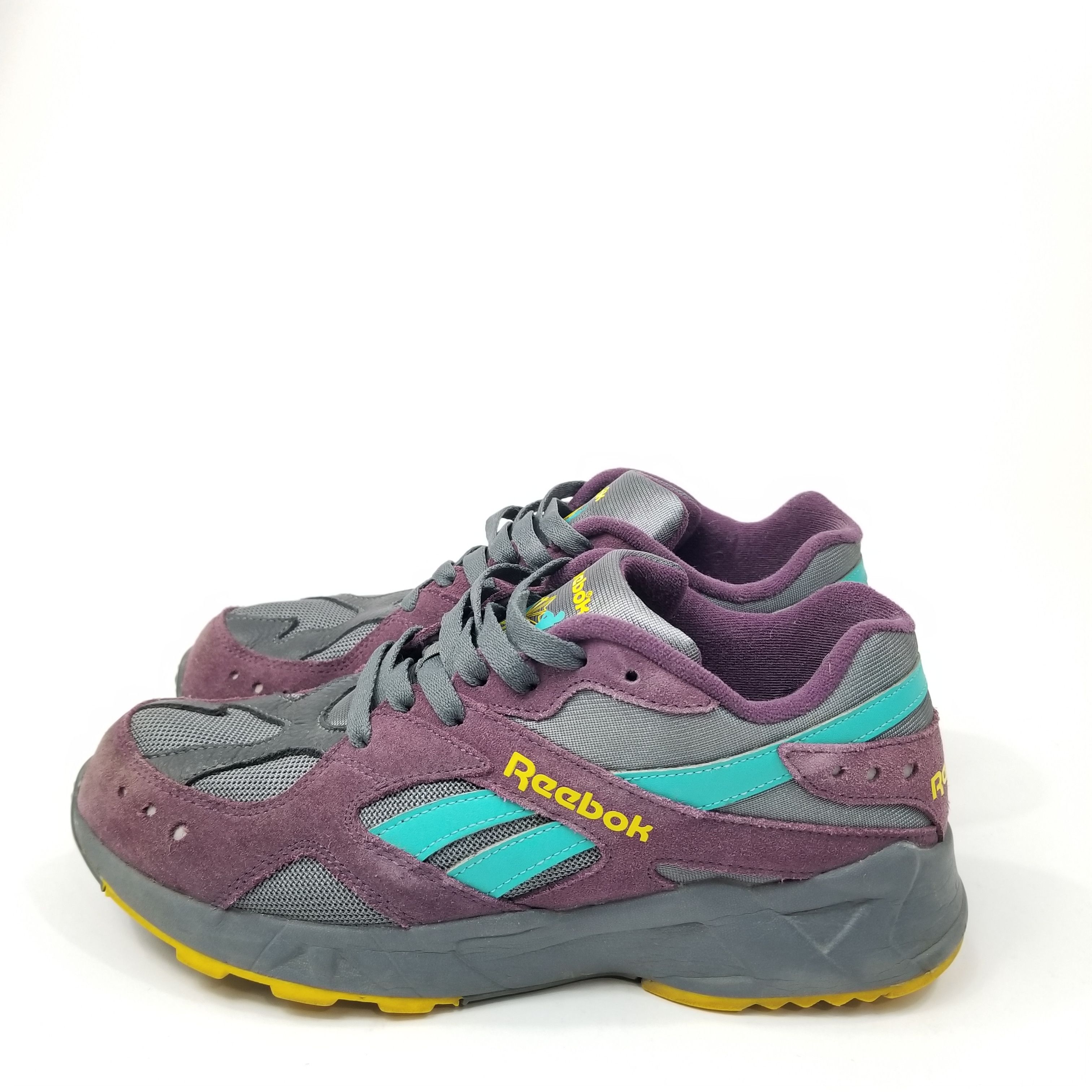 Reebok × Vintage Reebok Aztrek Low Textile Trainer Purple Sneakers Size 8.5 Size US 8.5 / EU 41-42 - 4 Thumbnail