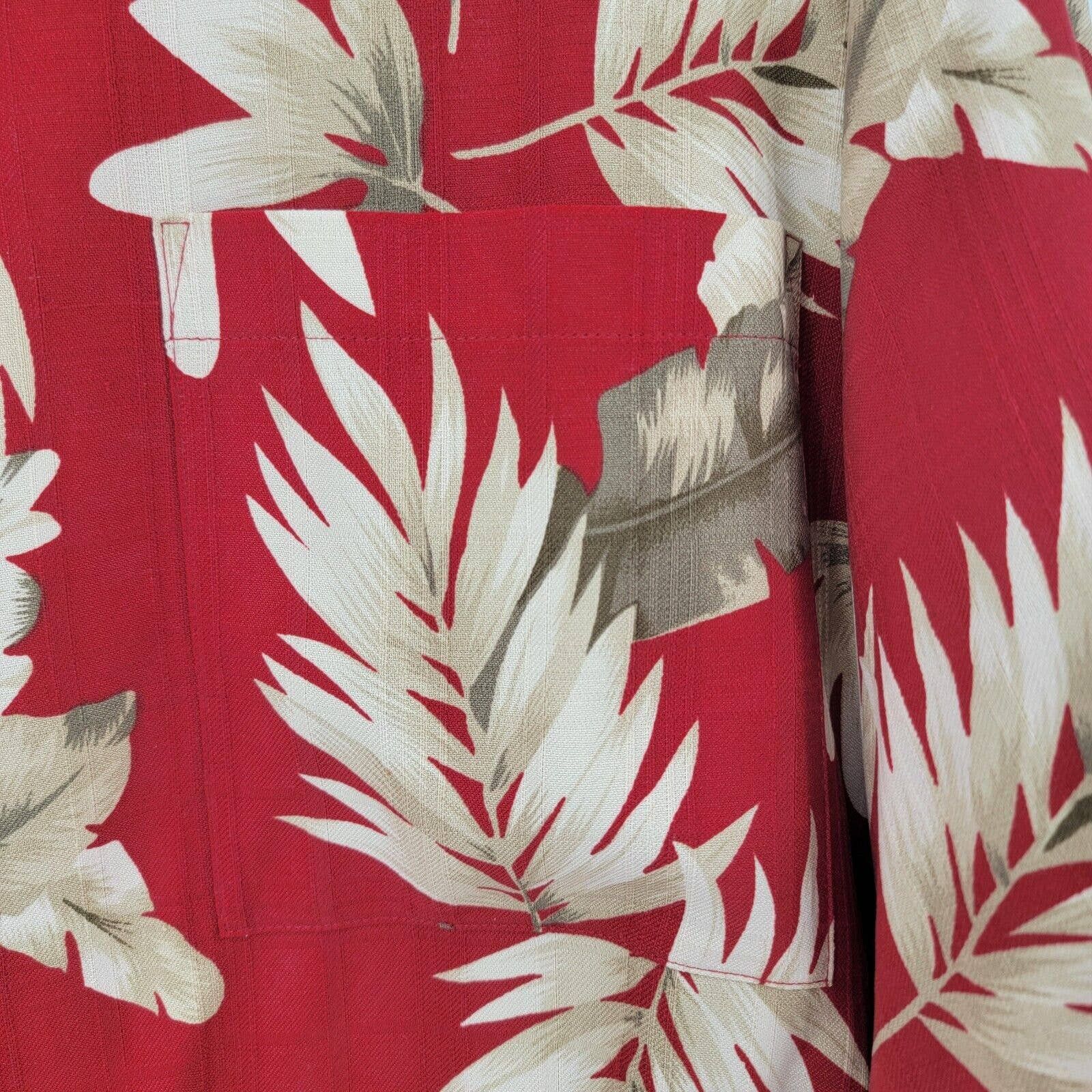 Caribbean Caribbean Pineapple Men's L Palm Silk Button Shirt Hawaiian Size US L / EU 52-54 / 3 - 2 Preview