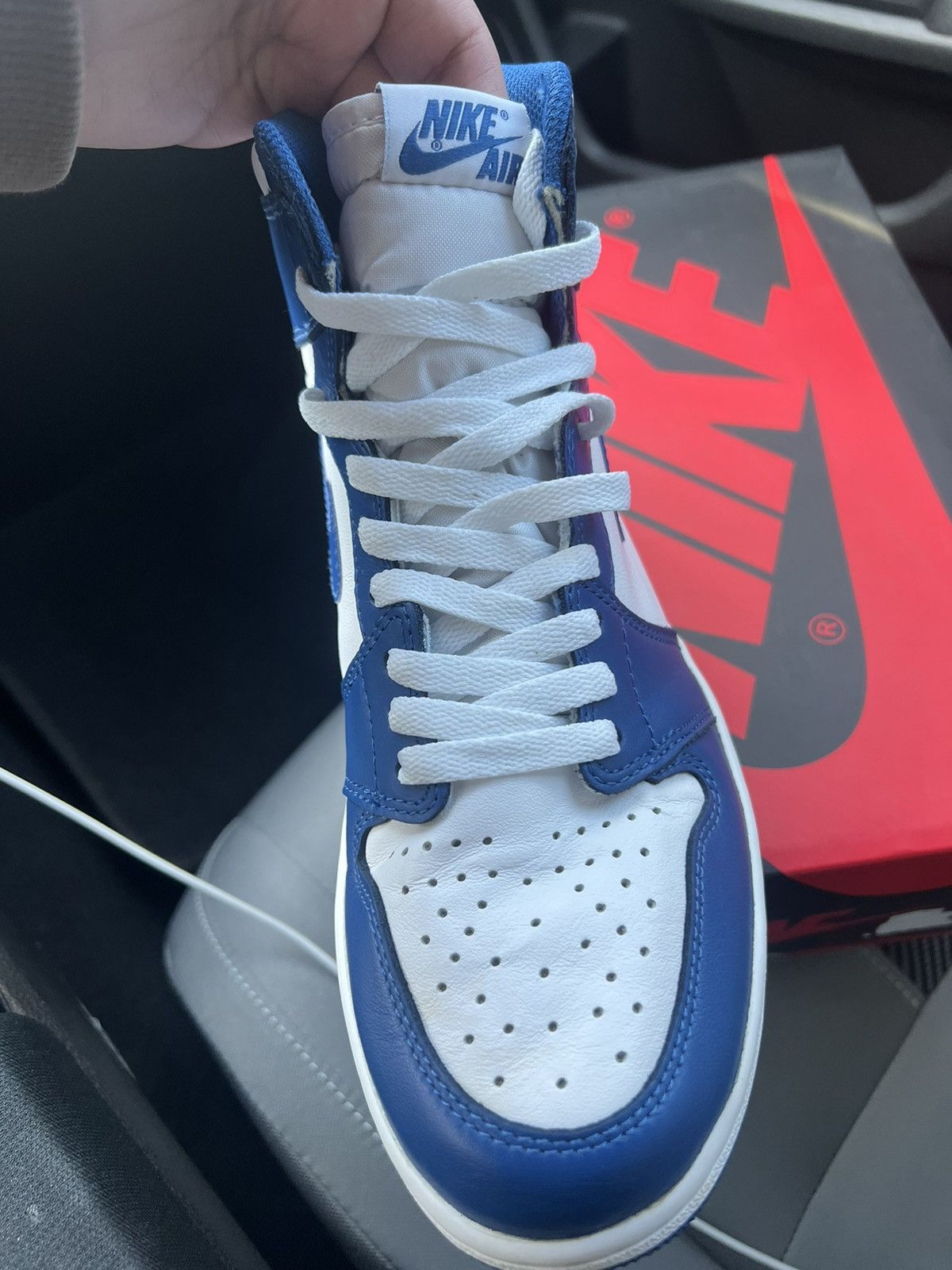 Jordan Brand Air Jordan 1 High Storm Blue Size US 8 / EU 41 - 7 Thumbnail