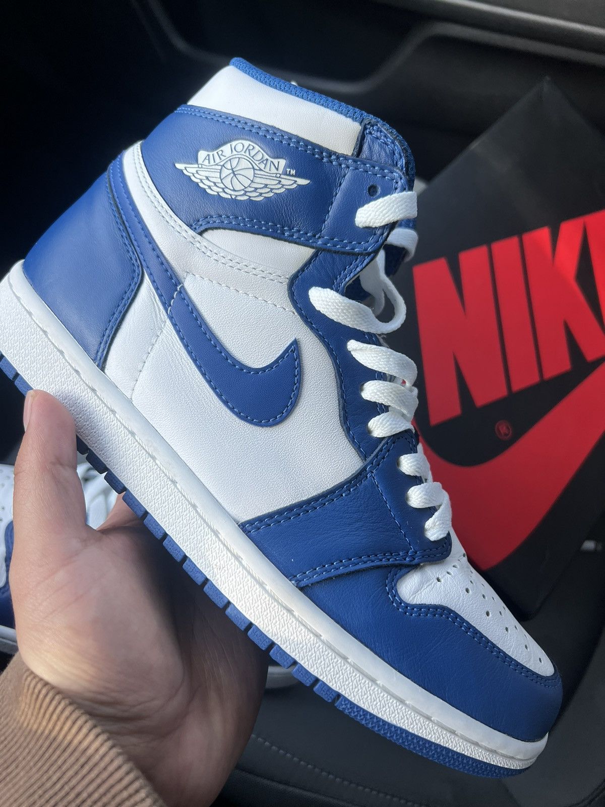 Jordan Brand Air Jordan 1 High Storm Blue Size US 8 / EU 41 - 1 Thumbnail