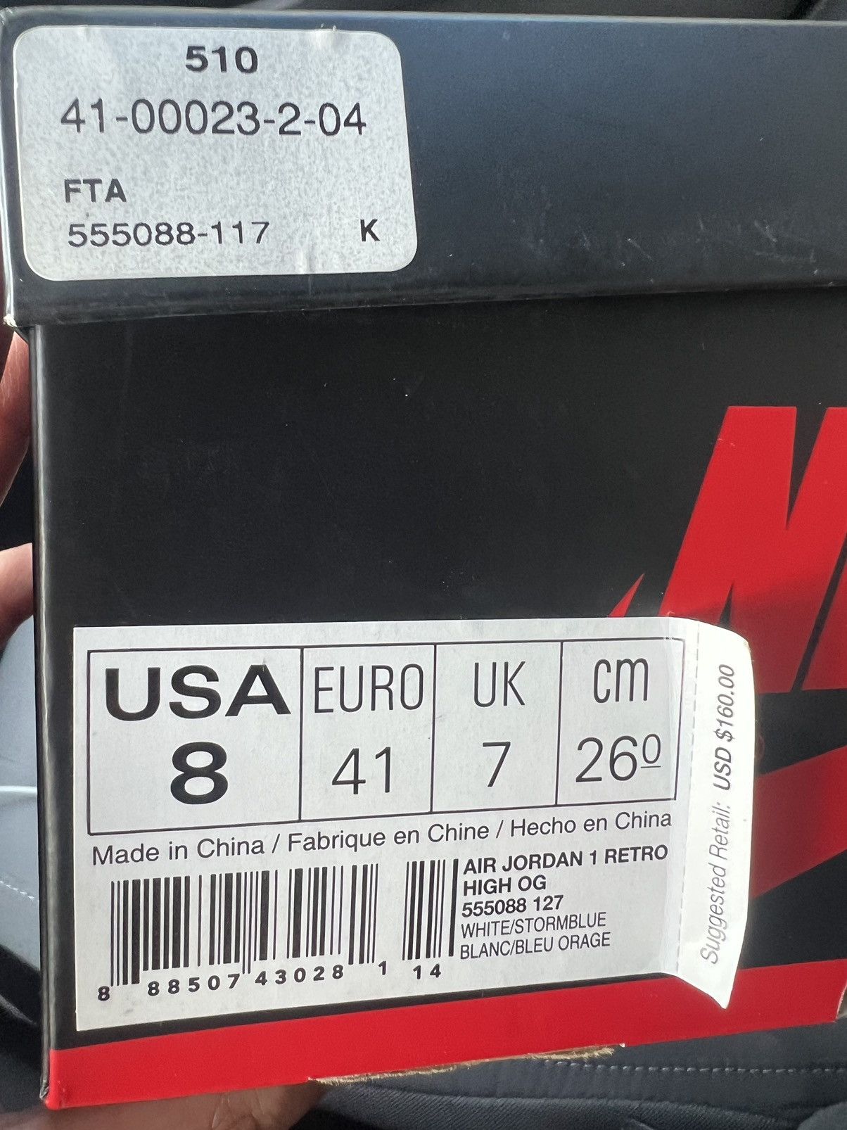 Jordan Brand Air Jordan 1 High Storm Blue Size US 8 / EU 41 - 18 Thumbnail