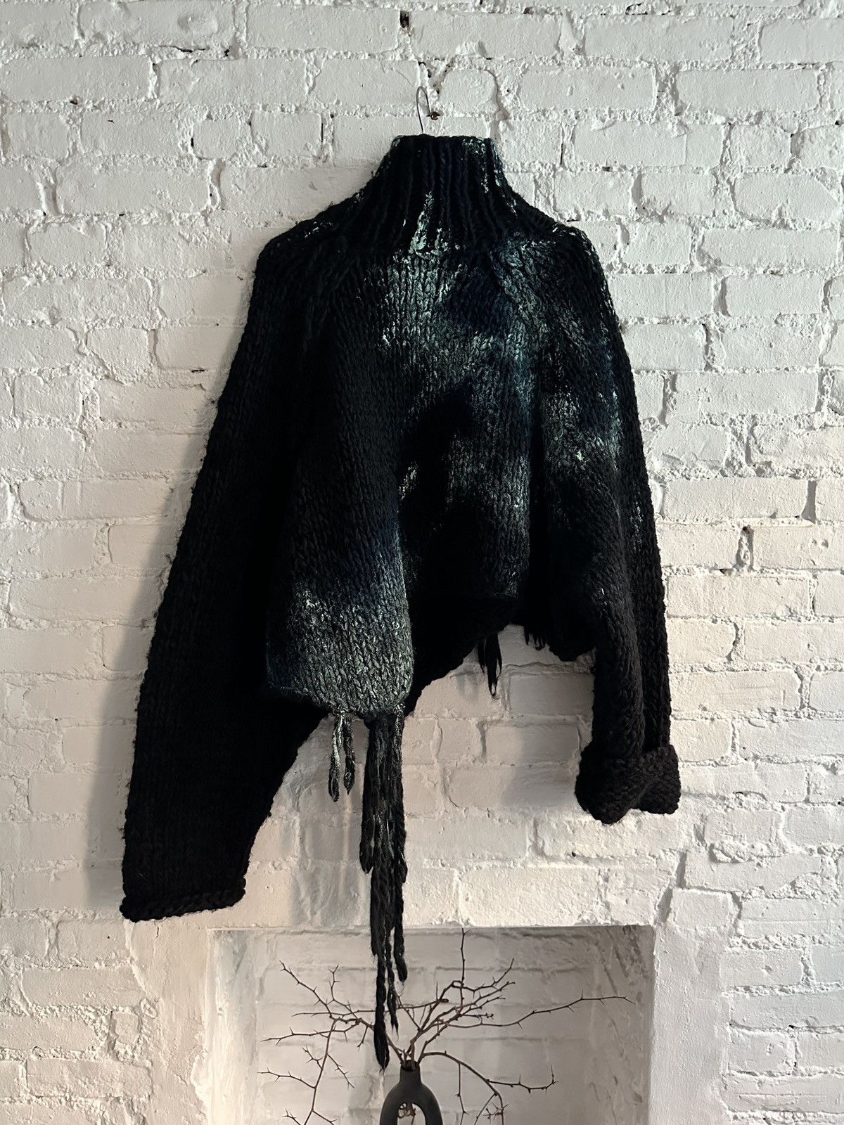 Yohji Yamamoto [FINAL DROP] Yohji Yammamoto Pour Homme Painted Knit AW20 Size US L / EU 52-54 / 3 - 2 Thumbnail
