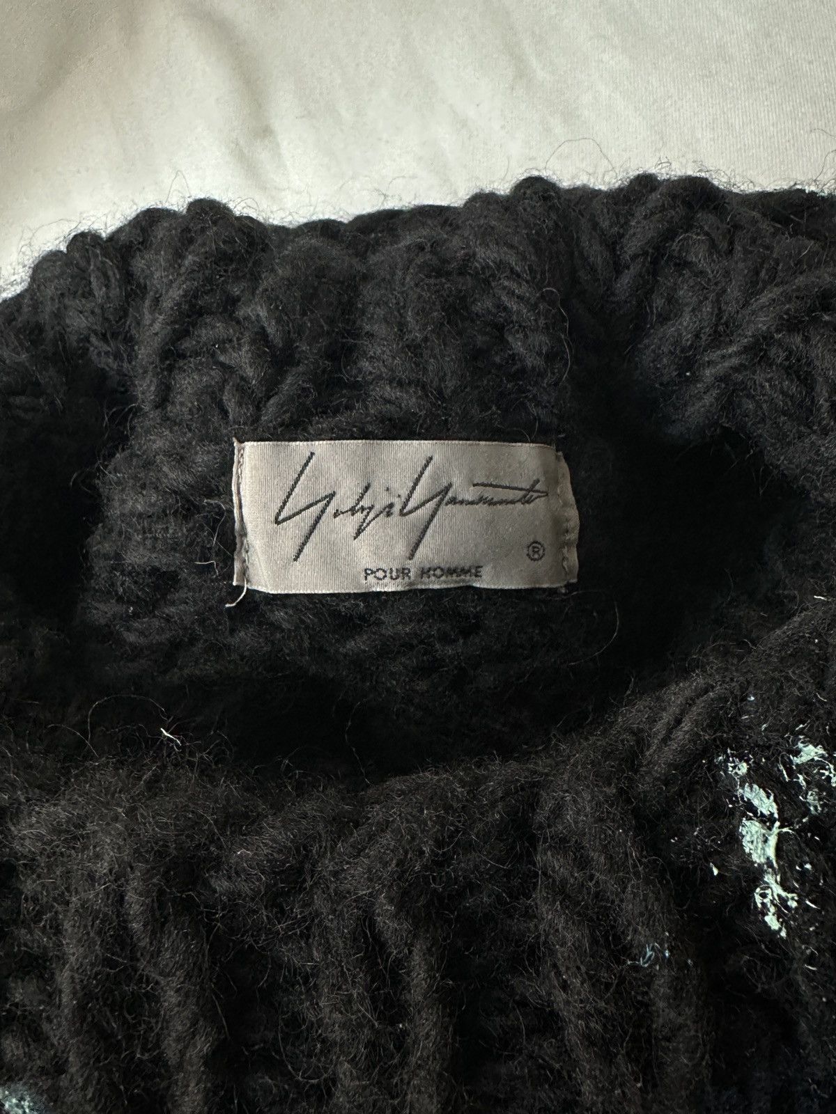 Yohji Yamamoto [FINAL DROP] Yohji Yammamoto Pour Homme Painted Knit AW20 Size US L / EU 52-54 / 3 - 3 Thumbnail