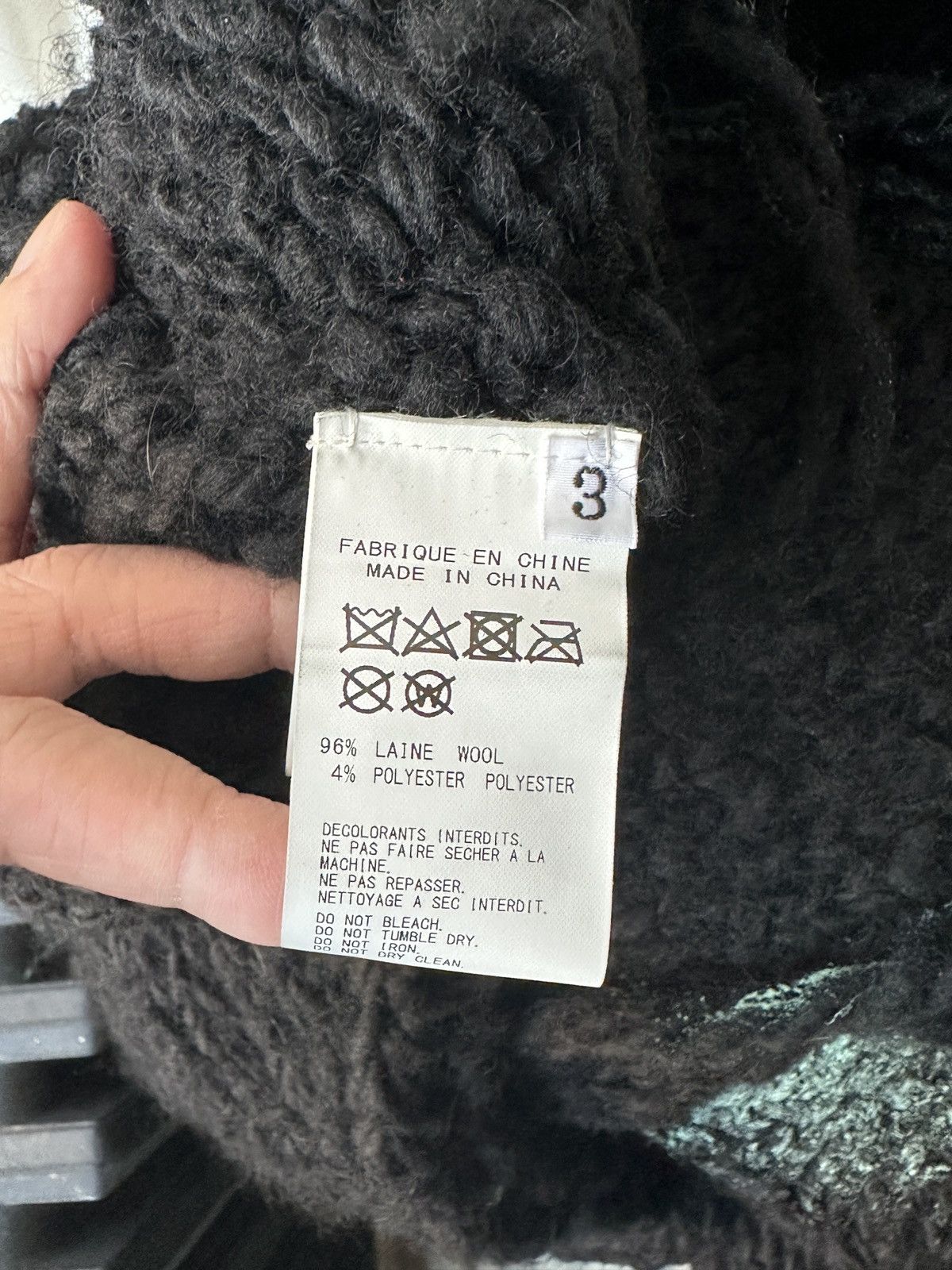 Yohji Yamamoto [FINAL DROP] Yohji Yammamoto Pour Homme Painted Knit AW20 Size US L / EU 52-54 / 3 - 4 Thumbnail