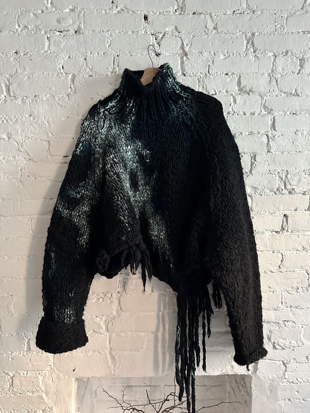 トップス yohji yamamoto sample wool knit Yohji Yamamoto *SAMPLE* Hand Painted Knit | Grailed