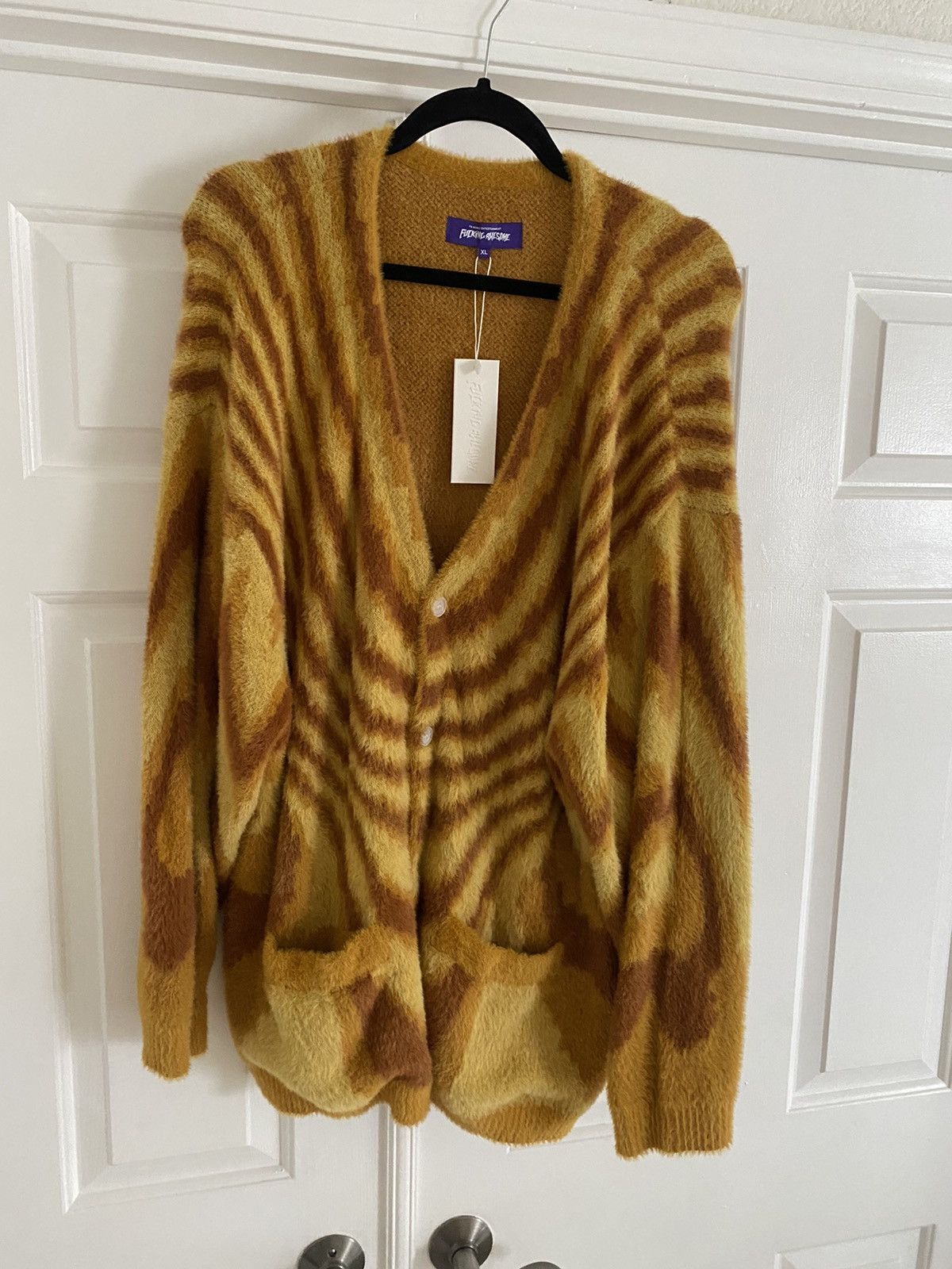 Fucking Awesome Acid Hairy Cardigan | Grailed