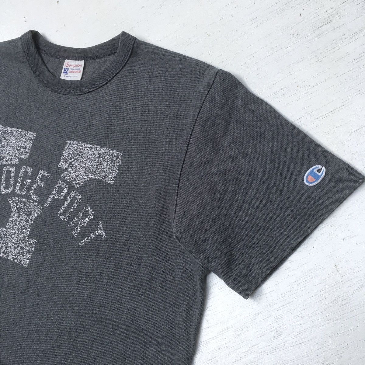 image of Champion Running Man Japan Reproduction in Grey, Men's (Size Medium)