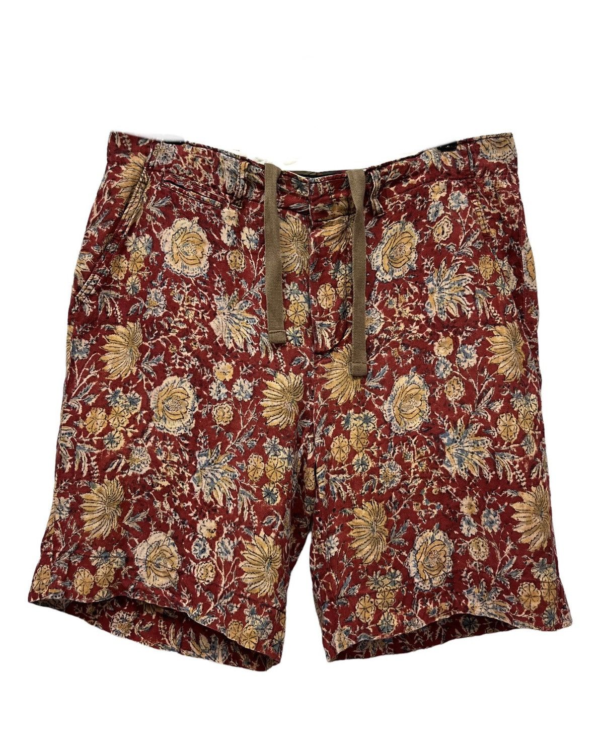 Vintage Polo Ralph Lauren Floral Linen Shorts sz 34”