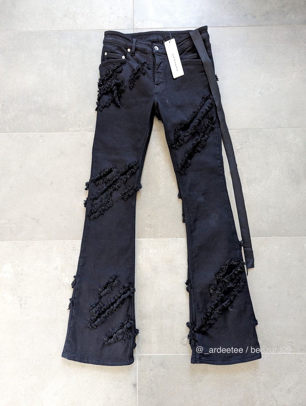 Rick Owens × Rick Owens Drkshdw SLASHED TYRONE BOOTCUT Rick Owens × Rick Owens Drkshdw SLASHED TYRONE BOOTCUT