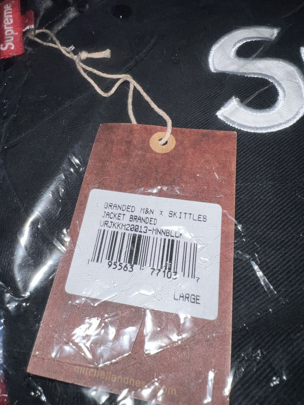 Mitchell & Ness × Supreme Supreme Skittles Mitchell & Ness Varsity Jacket Size US L / EU 52-54 / 3 - 2 Thumbnail