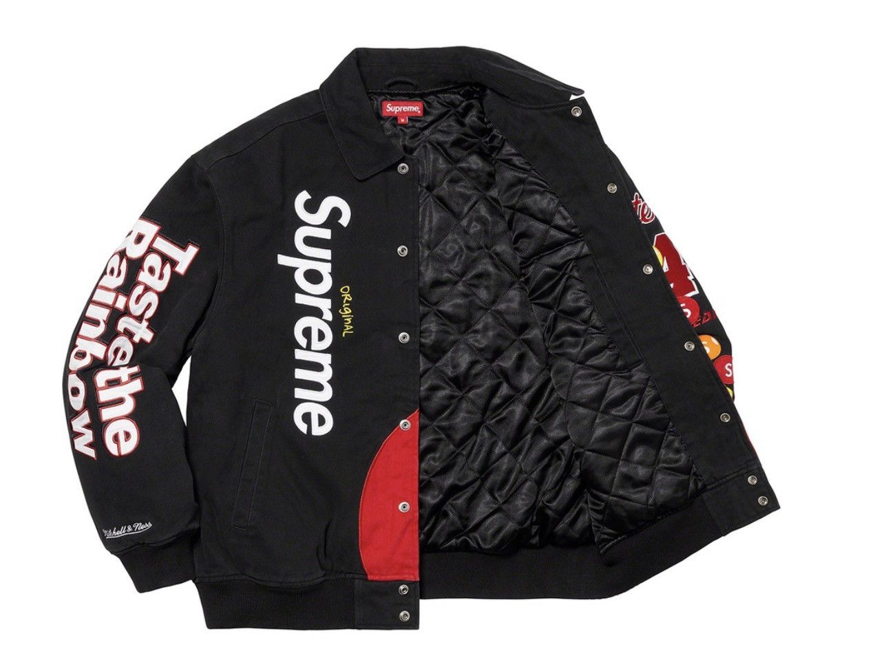 Mitchell & Ness × Supreme Supreme Skittles Mitchell & Ness Varsity Jacket Size US L / EU 52-54 / 3 - 7 Thumbnail