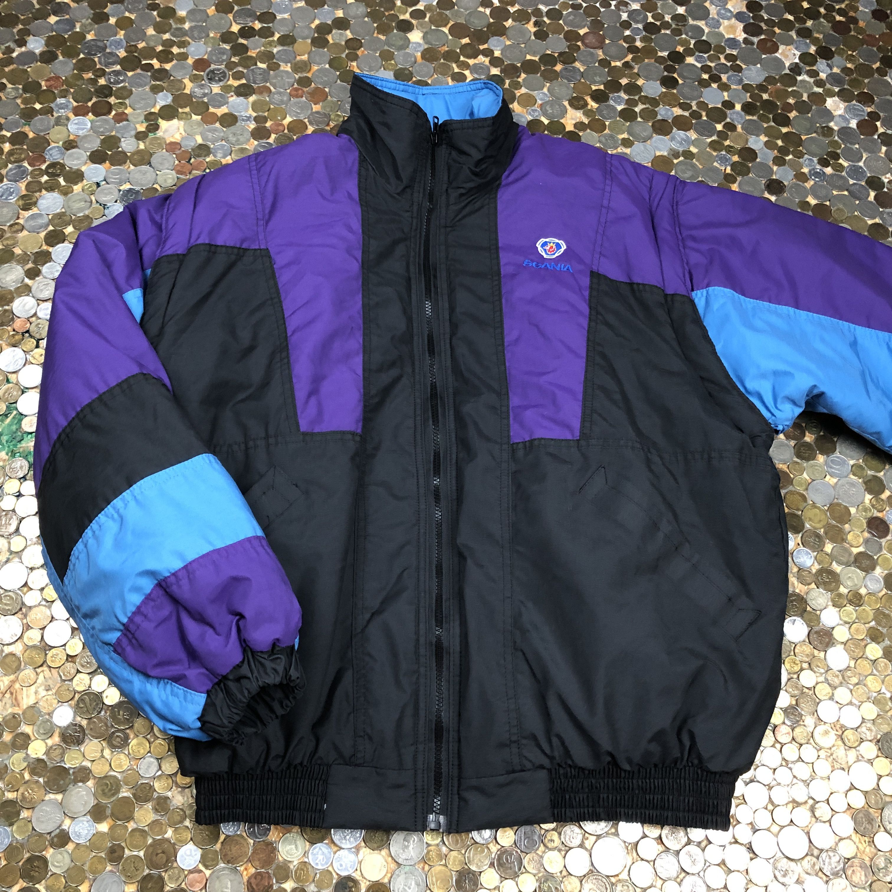 Vintage Vintage Scania Bomber varsity jacket 90's Size US L / EU 52-54 / 3 - 1 Thumbnail