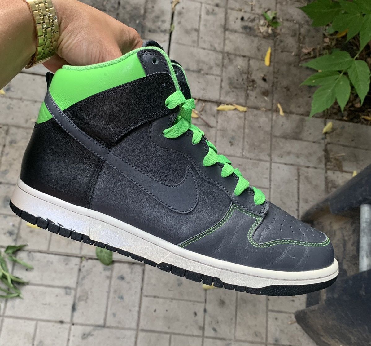 Nike Dunk High Anthracite | Anthracite | Mn Green Size US 10 / EU 43 - 6 Thumbnail