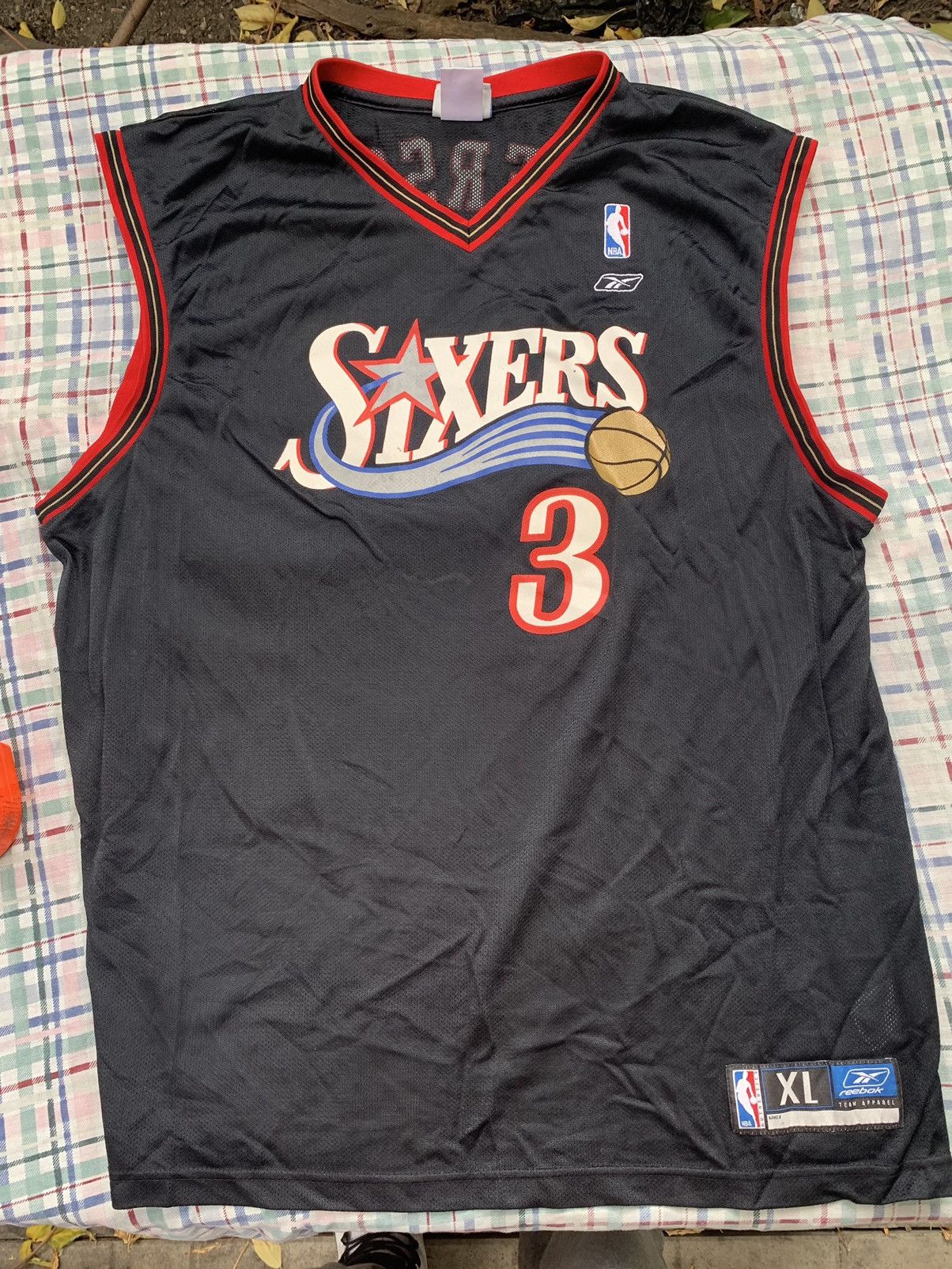 NBA × Nike Reebok Philadelphia 76ers Allen Iverson NBA Jersey Size US XL / EU 56 / 4 - 7 Thumbnail
