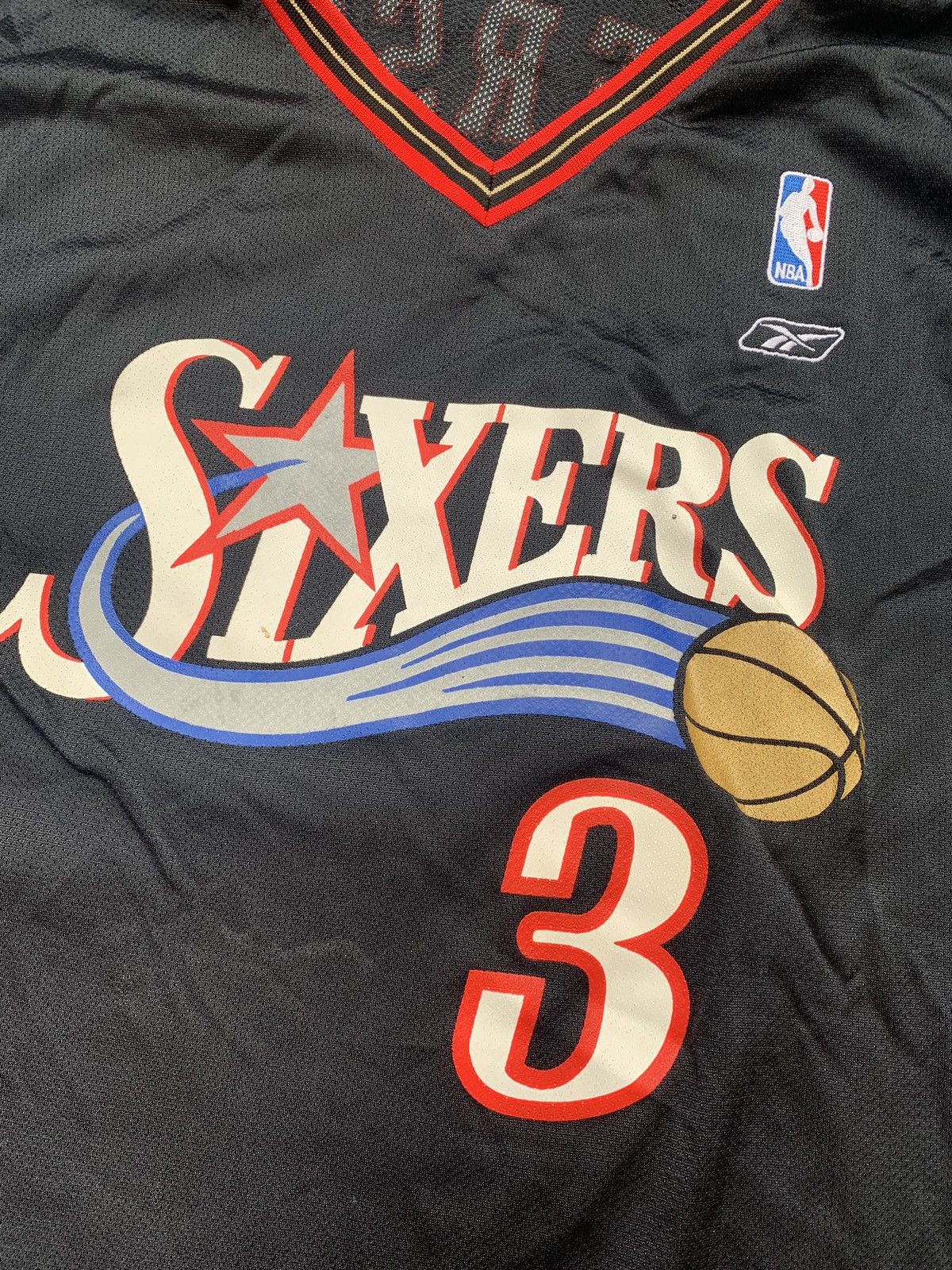 NBA × Nike Reebok Philadelphia 76ers Allen Iverson NBA Jersey Size US XL / EU 56 / 4 - 3 Thumbnail