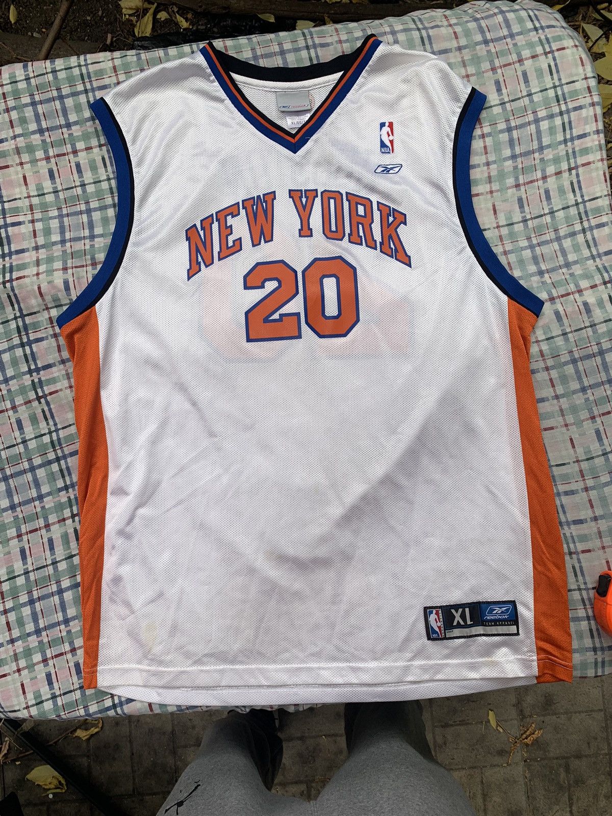 Reebok New York Knicks Allan Houston NBA Jersey