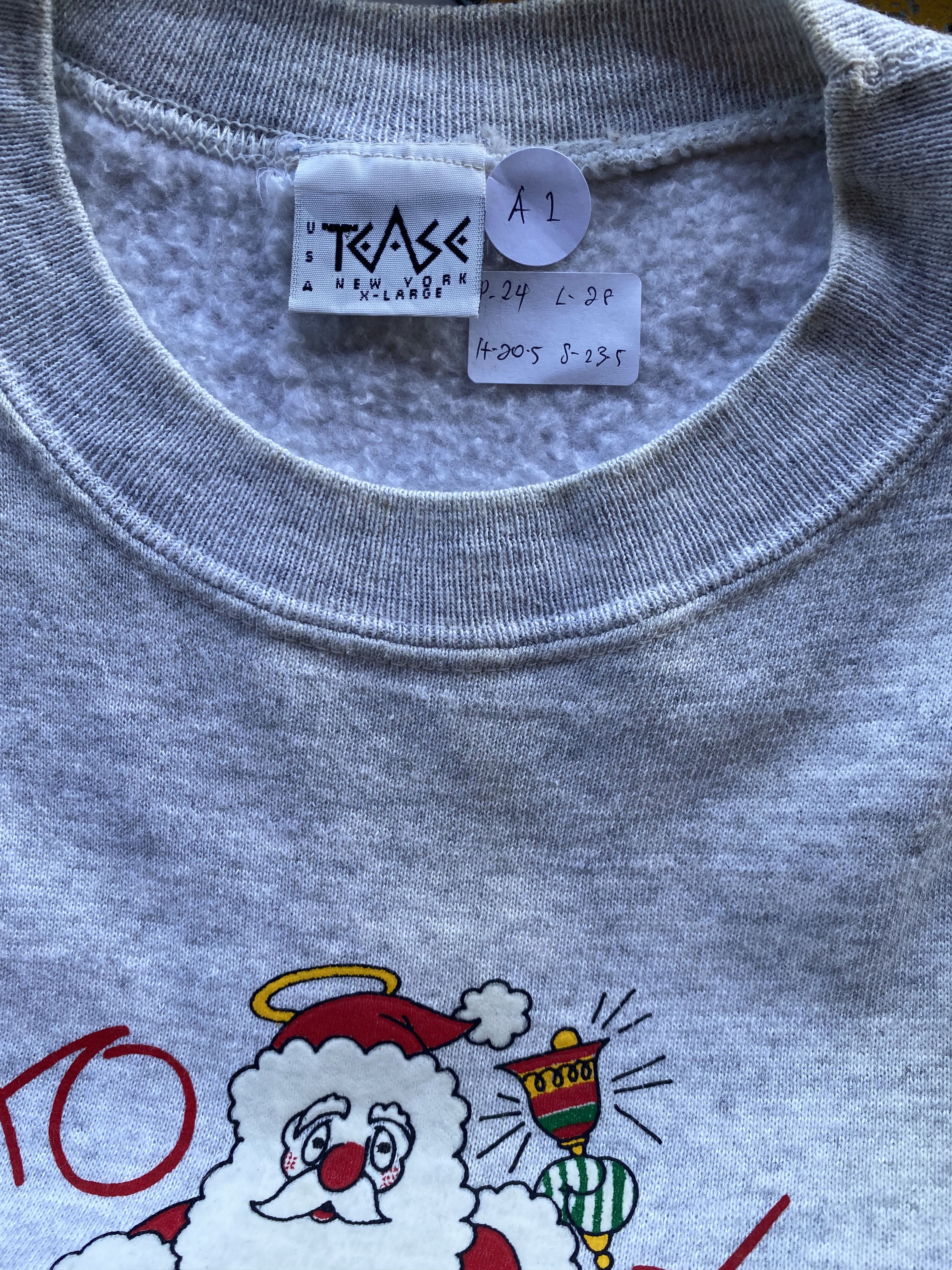 Vintage VINTAGE SANTA CLAUS Merry Christmas rare sweatshirt Size US XL / EU 56 / 4 - 4 Thumbnail
