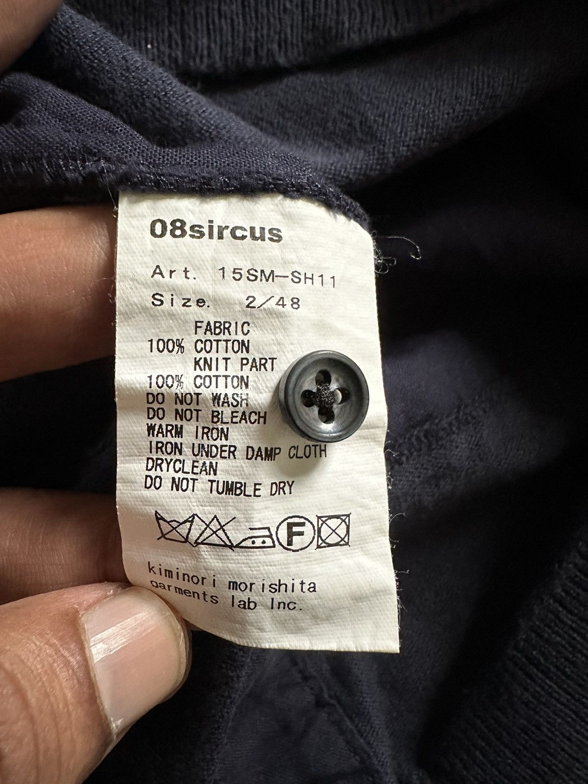08sircus 2015 A/W 08sircus by Kiminori Morishita shirt long sleeve Size US M / EU 48-50 / 2 - 9 Thumbnail