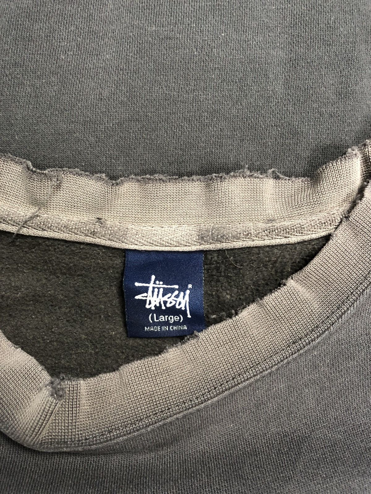 Other × Stussy Stussy London International Distressed Sweatshirt Size US L / EU 52-54 / 3 - 9 Thumbnail