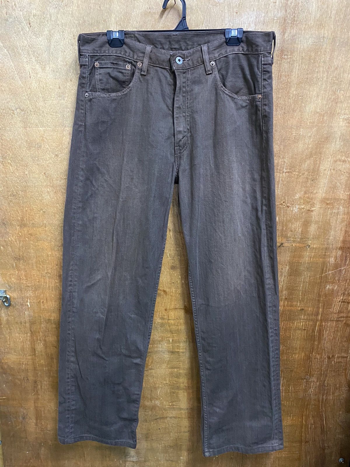 Levi's × Vintage Baggy Jeans Vintage Levis Chocolate Size US 34 / EU 50 - 3 Thumbnail