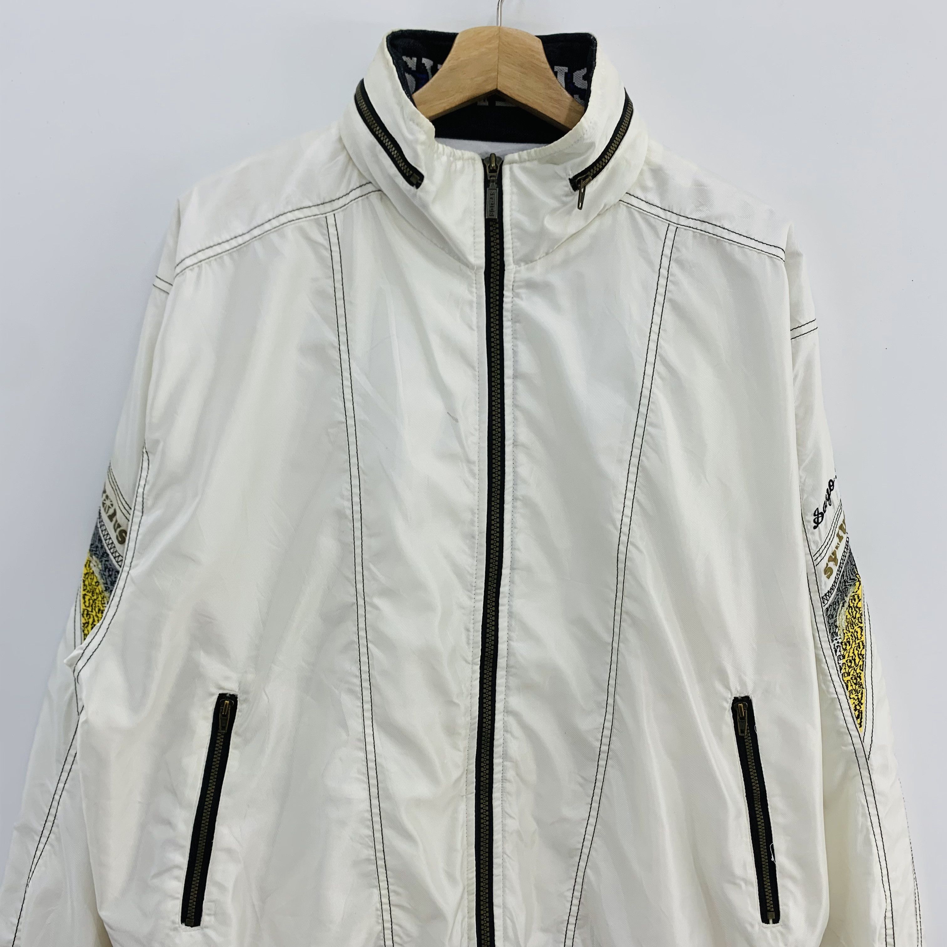 Japanese Brand Syrius Windbreaker Jacket Hooded Ski Jacket Size US L / EU 52-54 / 3 - 3 Thumbnail
