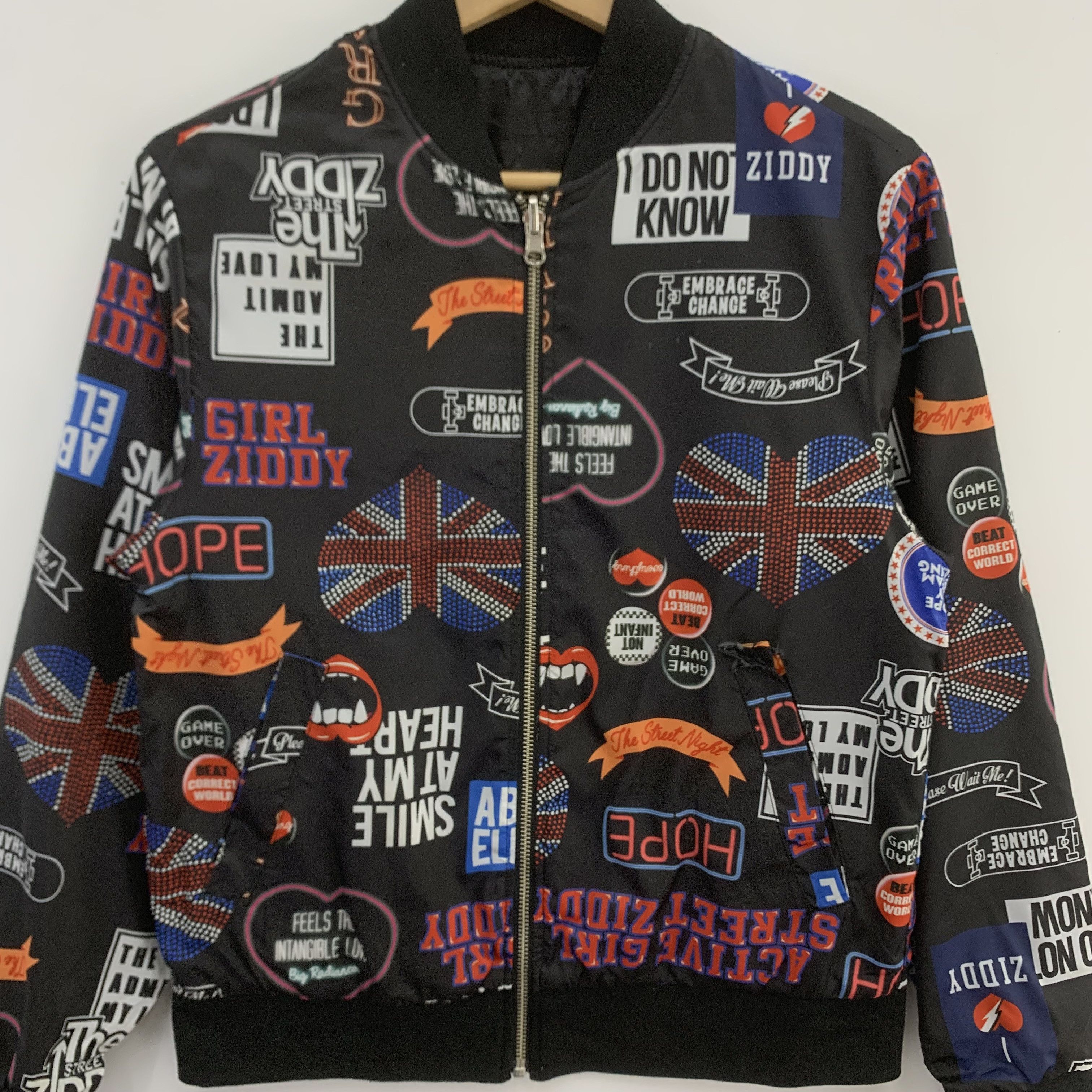 Japanese Brand Reversible Windbreaker Jacket Full Print Embroidered Size US S / EU 44-46 / 1 - 4 Thumbnail