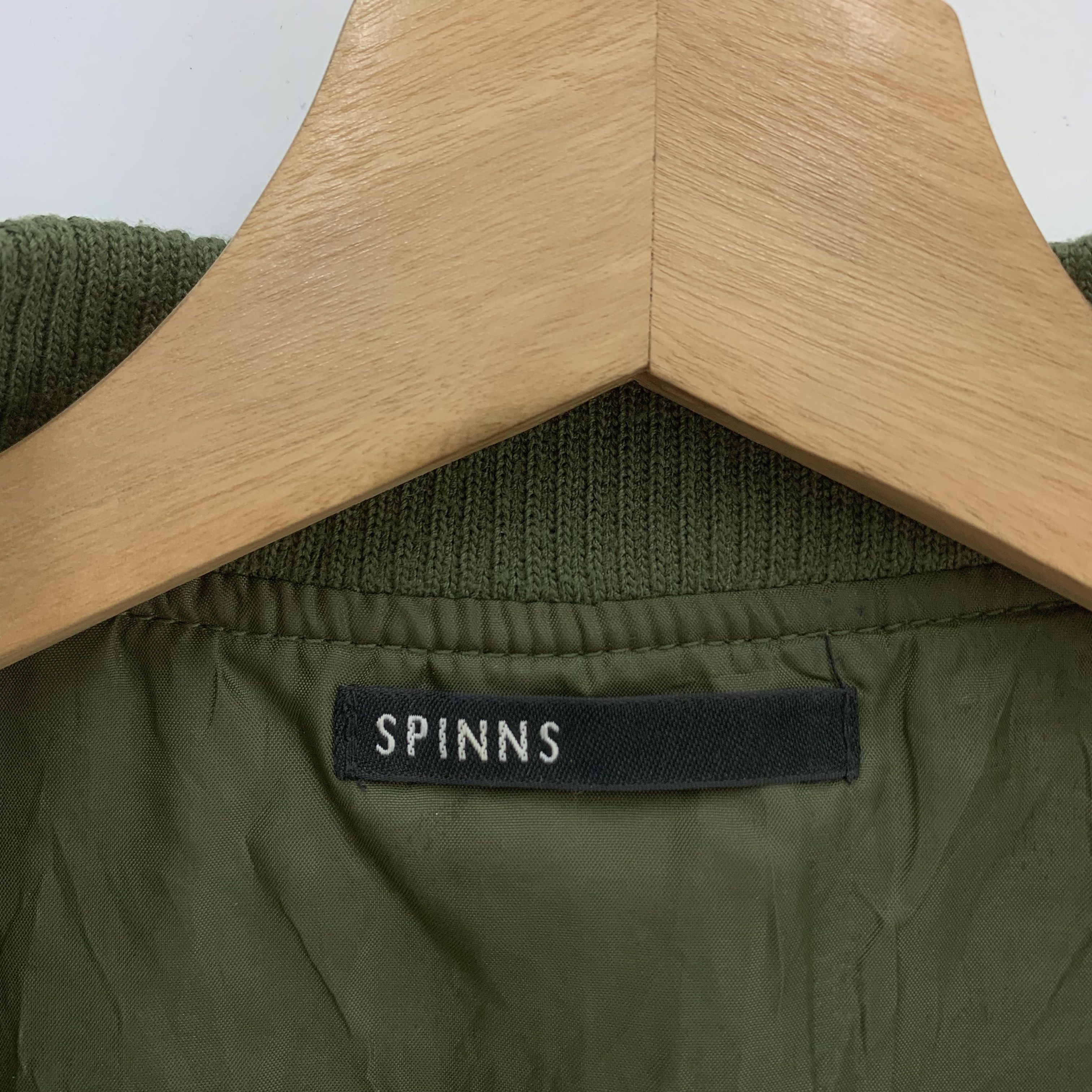 Japanese Brand Spinns Bomber Jacket Army Green Military Size US M / EU 48-50 / 2 - 9 Thumbnail