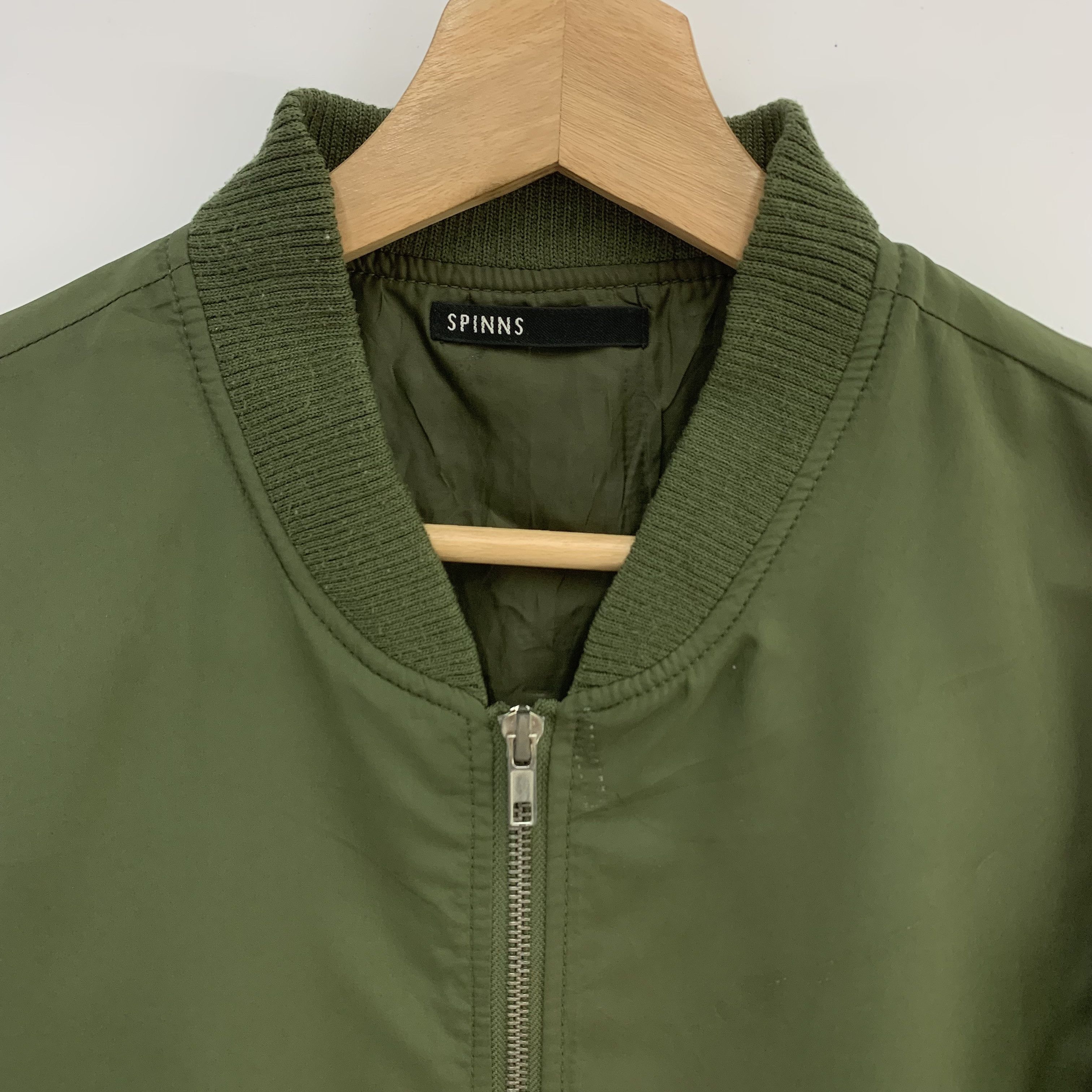 Japanese Brand Spinns Bomber Jacket Army Green Military Size US M / EU 48-50 / 2 - 7 Thumbnail