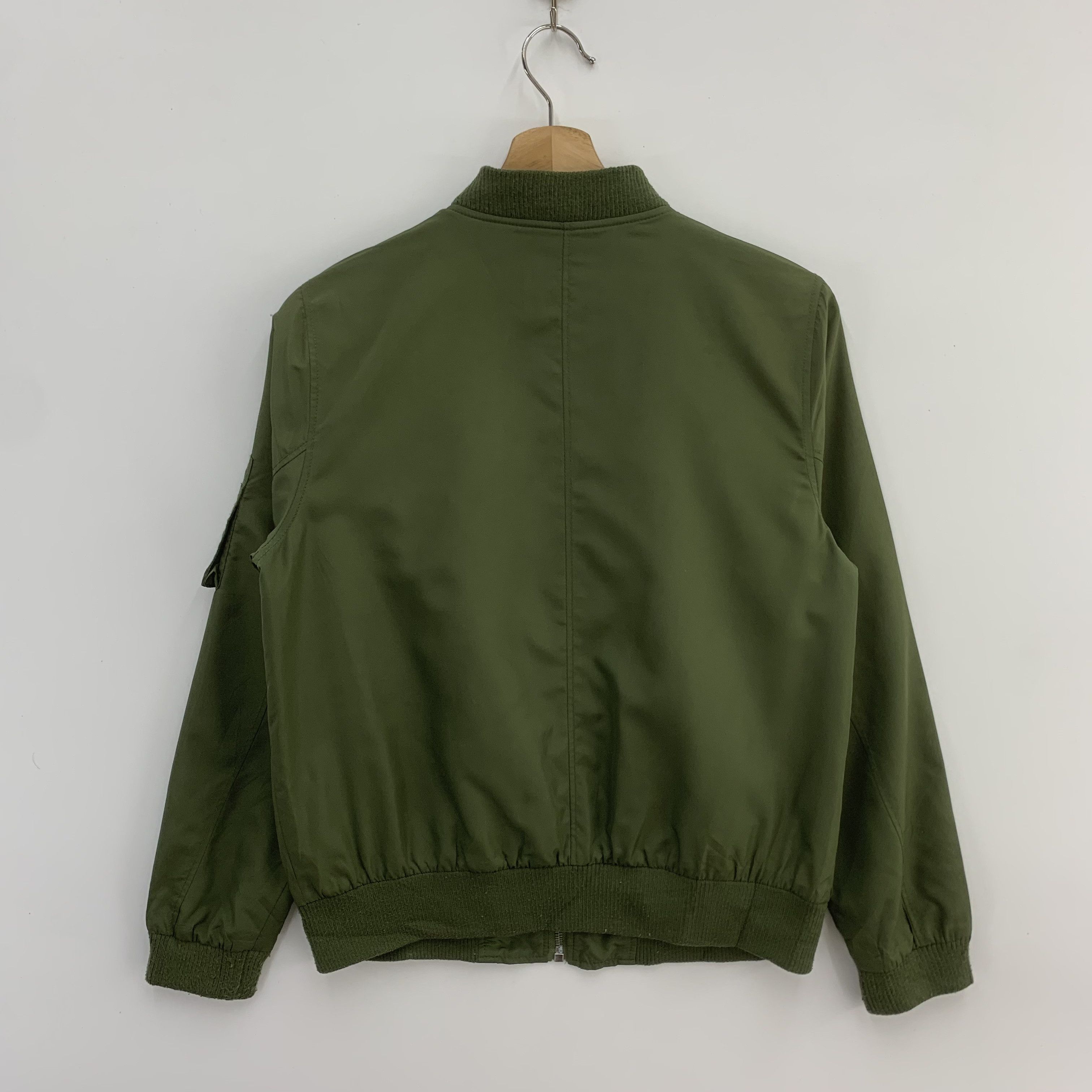 Japanese Brand Spinns Bomber Jacket Army Green Military Size US M / EU 48-50 / 2 - 4 Thumbnail