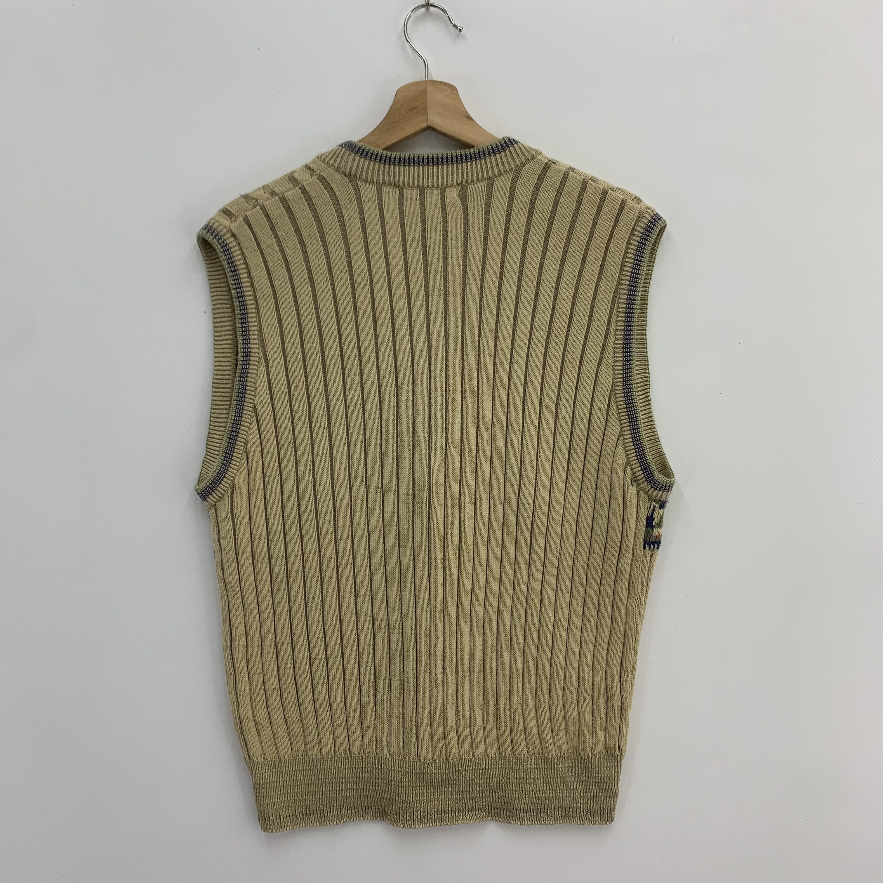 Japanese Brand Jean Bart Wool Vest Cardigan Cable Knit Size US M / EU 48-50 / 2 - 4 Thumbnail