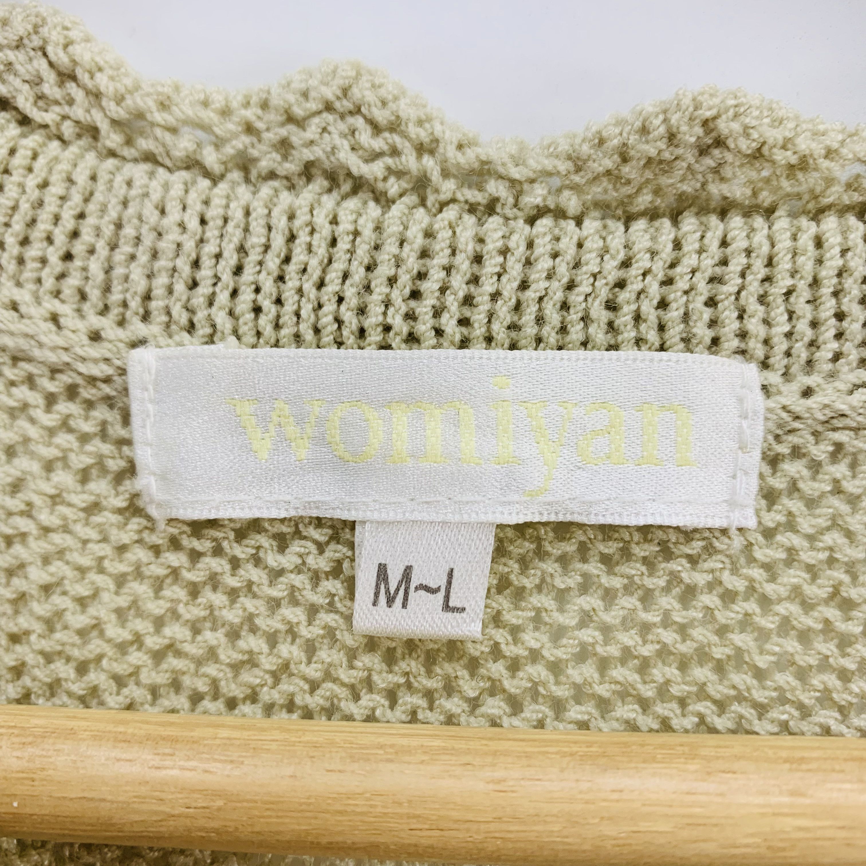 Handmade Womiyan Wool Blend Knit Long Dress Short Sleeve Size L / US 10 / IT 46 - 5 Thumbnail