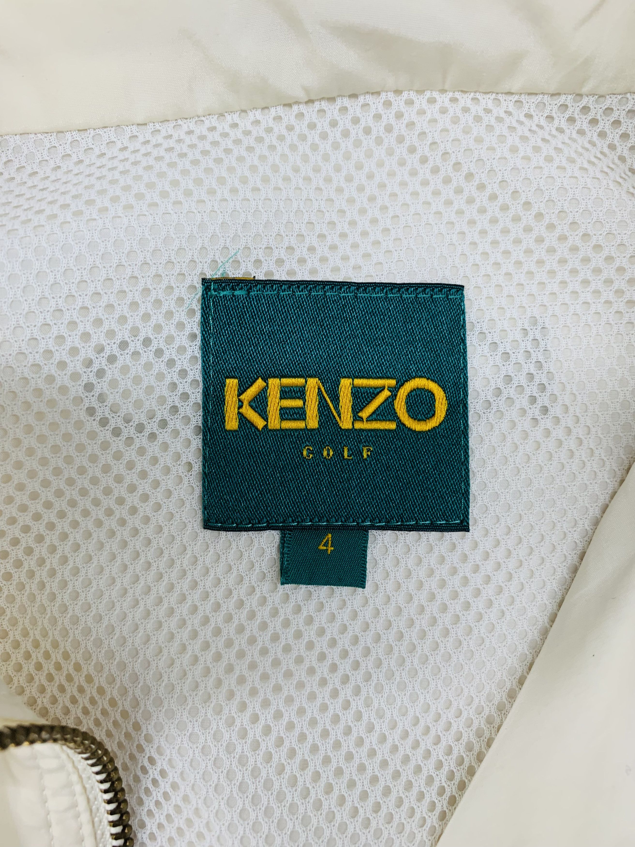 Kenzo × Vintage vintage 90s Kenzo Jacket Sportswear Off White Colour Size US M / EU 48-50 / 2 - 7 Thumbnail