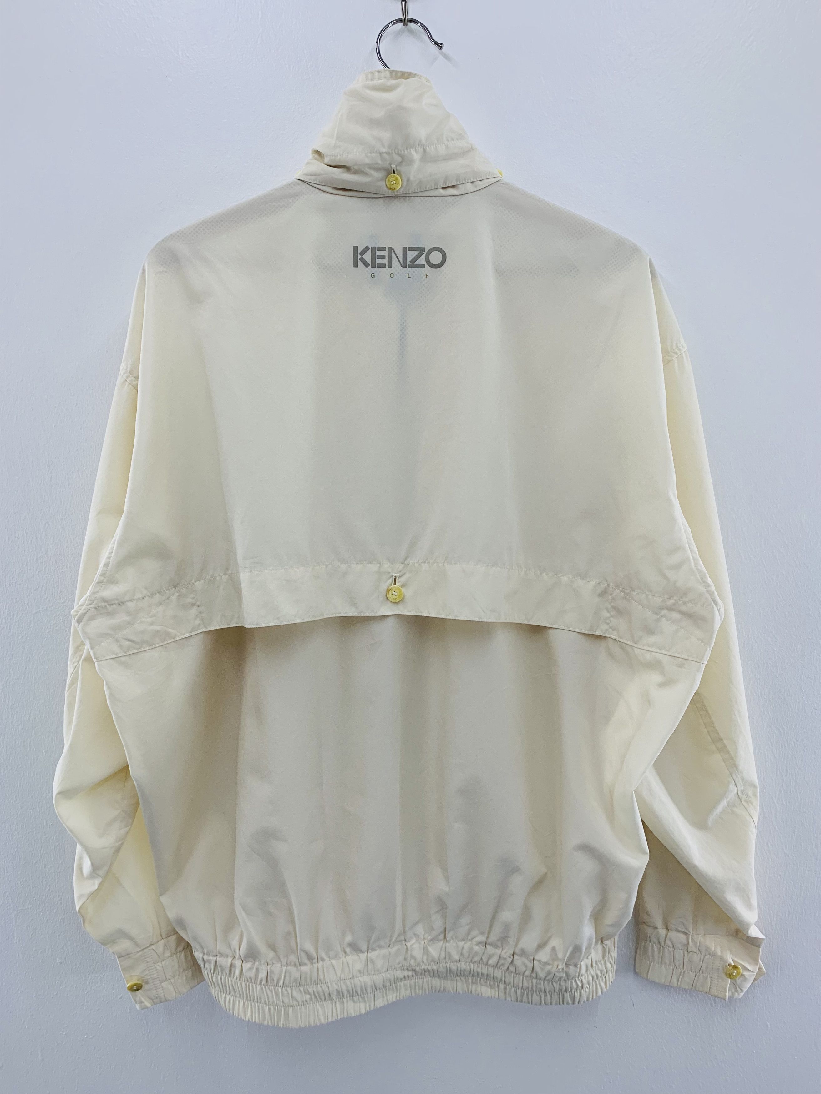 Kenzo × Vintage vintage 90s Kenzo Jacket Sportswear Off White Colour Size US M / EU 48-50 / 2 - 2 Thumbnail