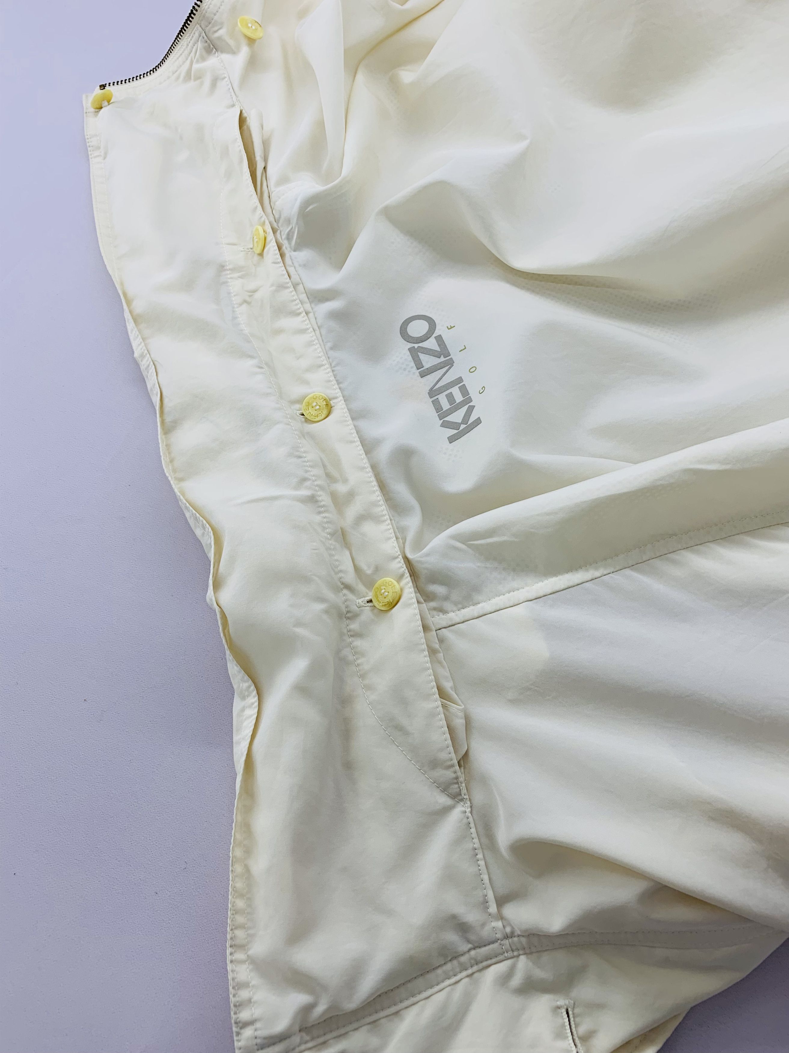 Kenzo × Vintage vintage 90s Kenzo Jacket Sportswear Off White Colour Size US M / EU 48-50 / 2 - 10 Thumbnail